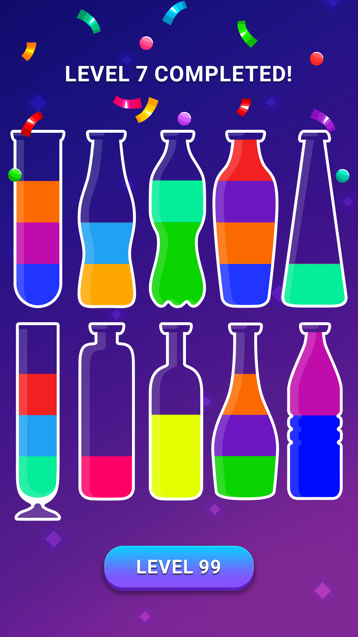 اسکرین شات 5 بازی Water Sort Club - Puzzle Game