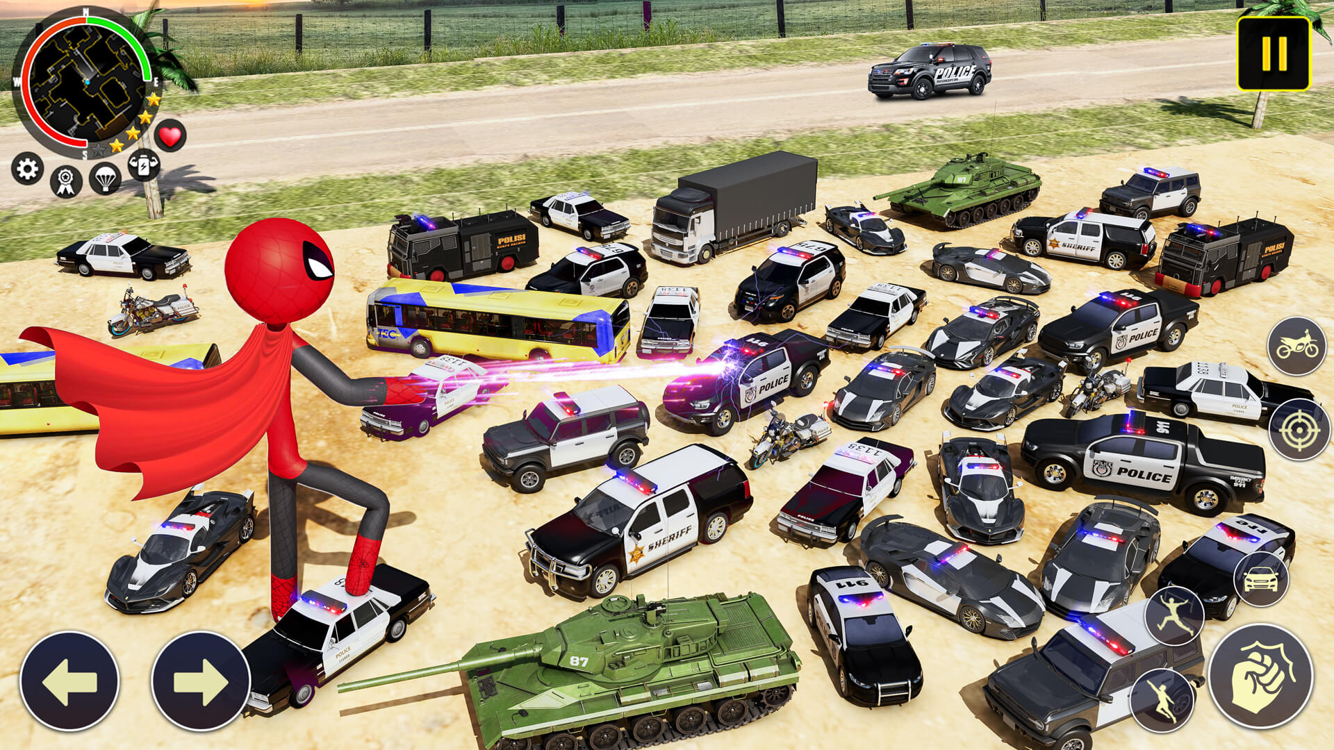 اسکرین شات 3 بازی Merge Rope Hero : Vice Town