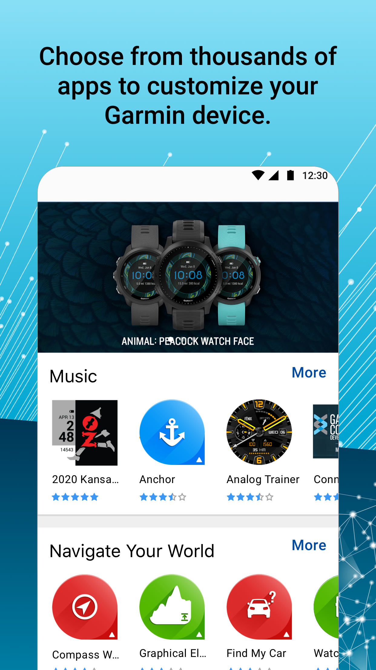 اسکرین شات 1 برنامه Connect IQ™ Store