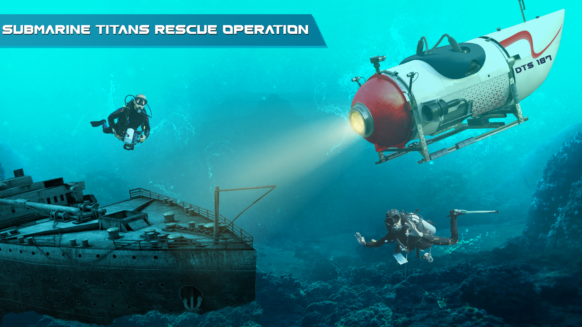 اسکرین شات 4 برنامه Submarine Titans Rescue Ship
