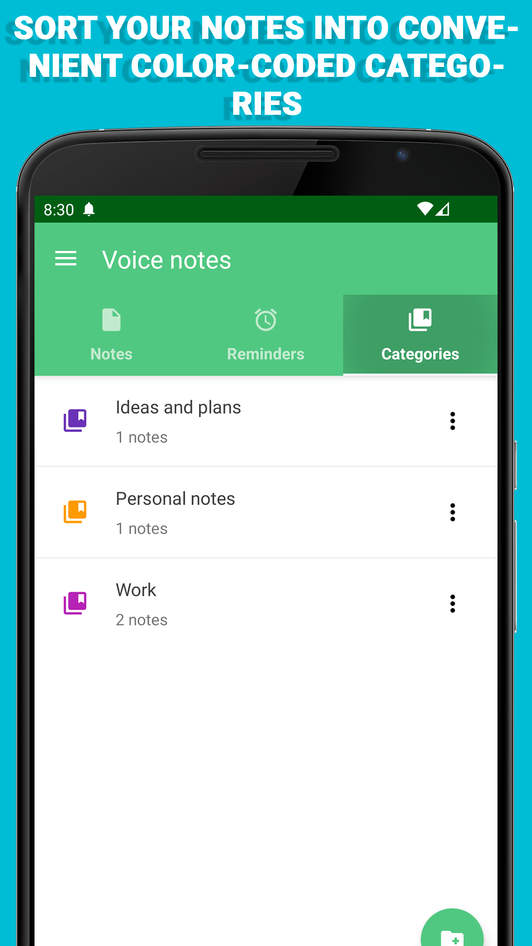 اسکرین شات 5 برنامه Voice notes