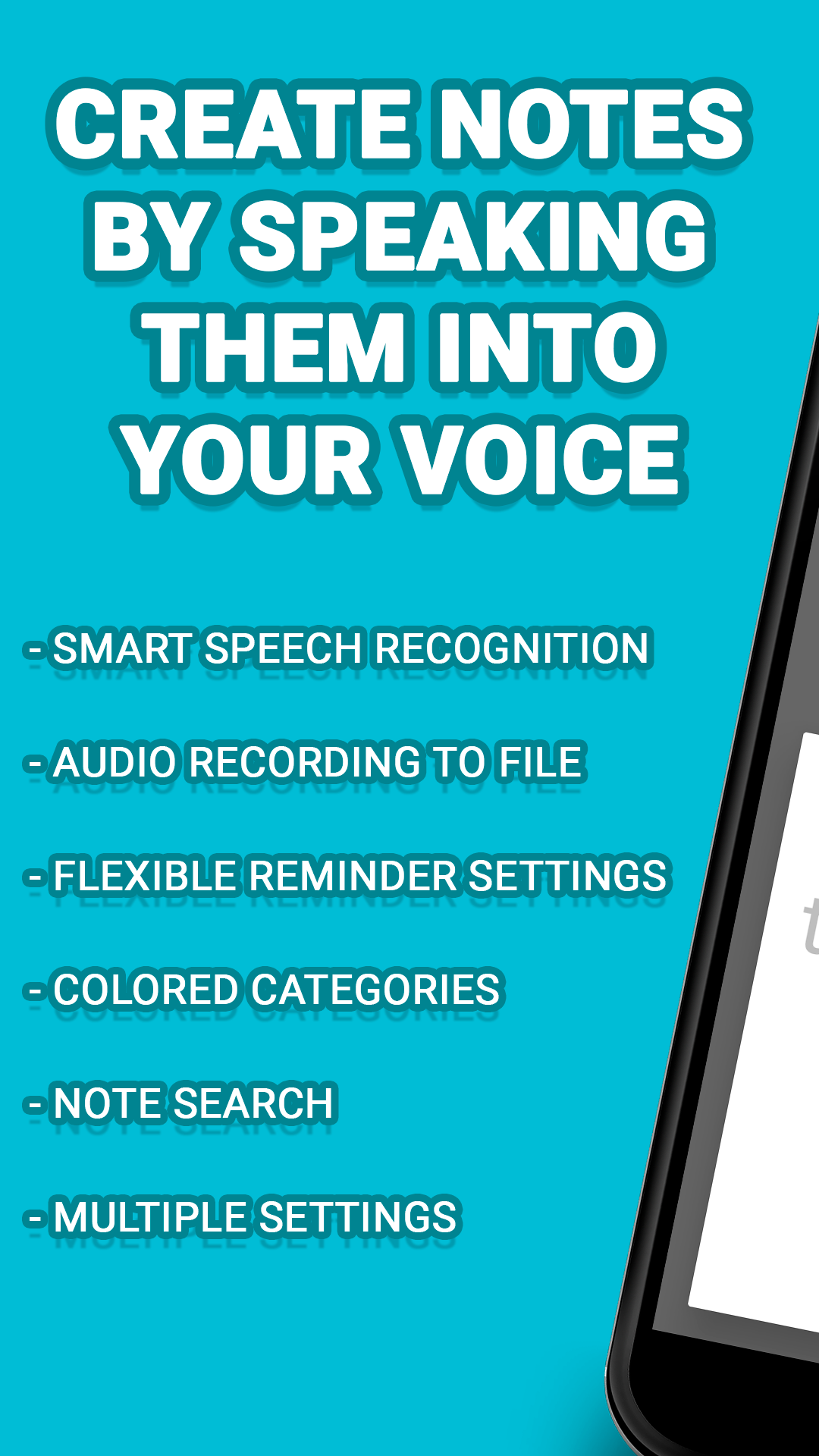 اسکرین شات 1 برنامه Voice notes