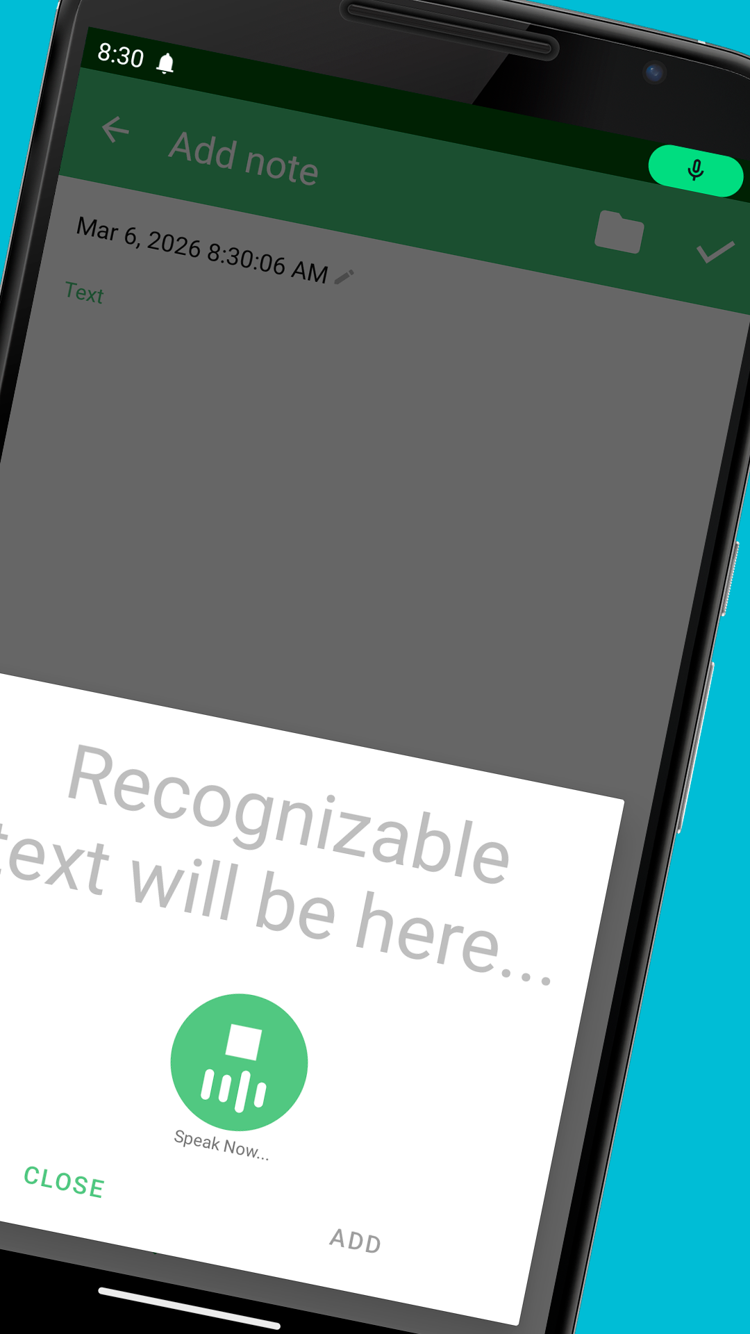 اسکرین شات 2 برنامه Voice notes