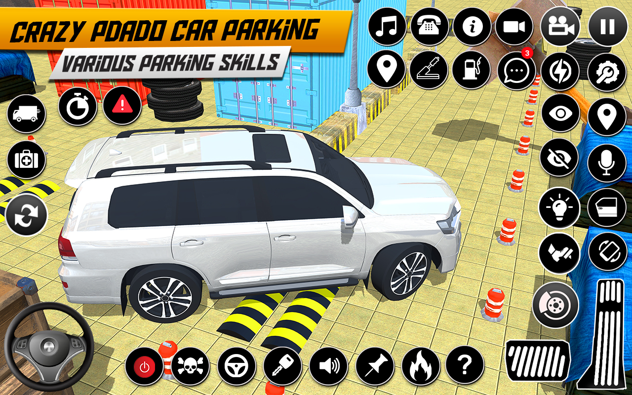 اسکرین شات 1 برنامه Prado Car Parking 3D Games