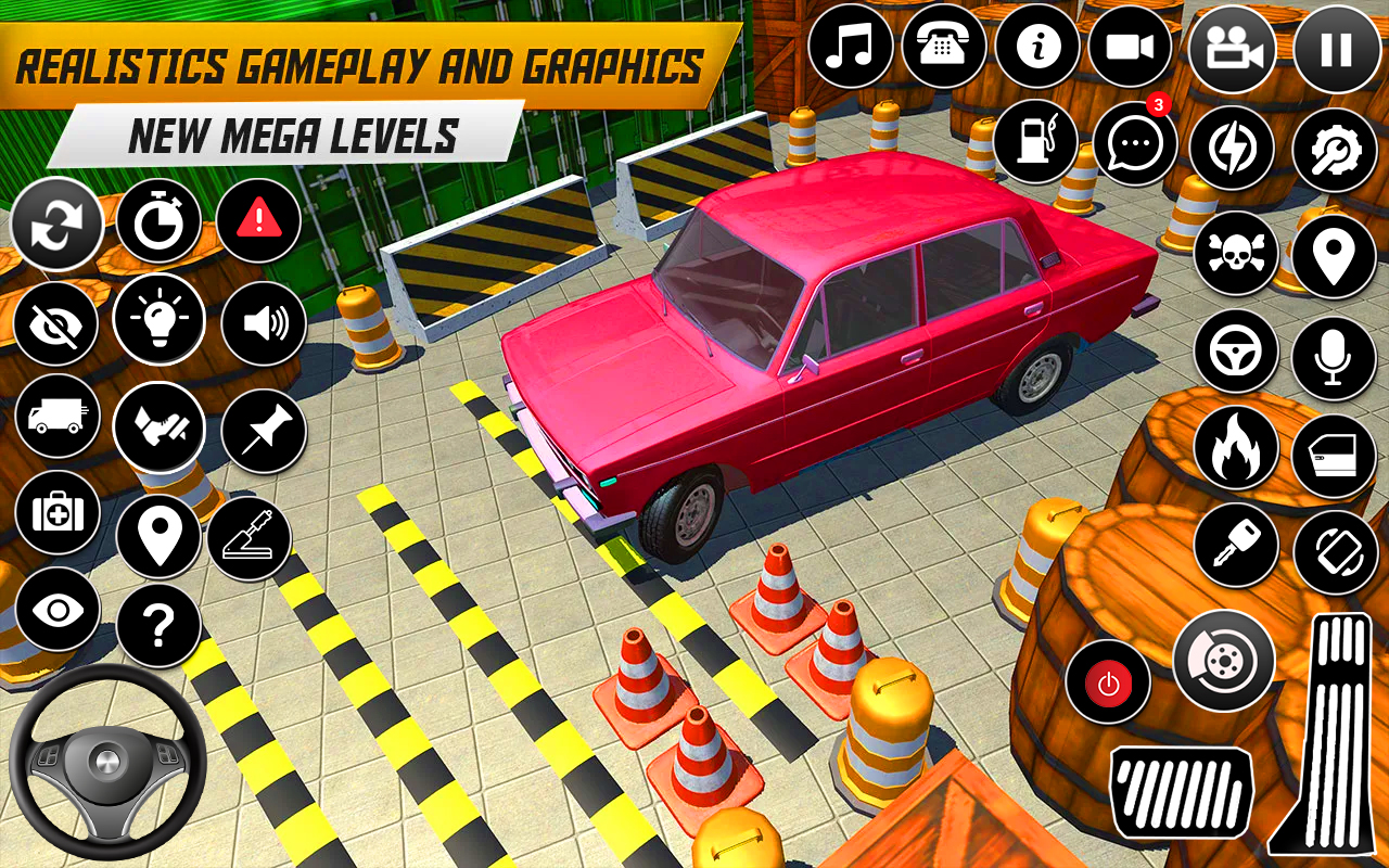 اسکرین شات 4 برنامه Prado Car Parking 3D Games