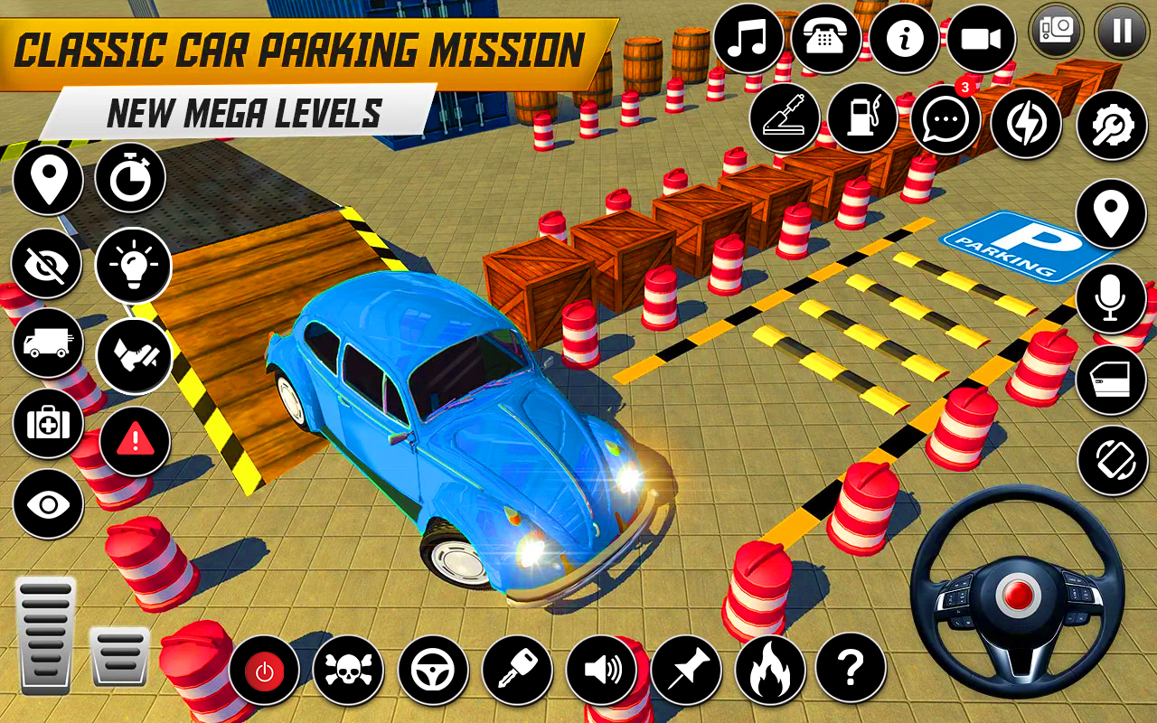 اسکرین شات 3 برنامه Prado Car Parking 3D Games