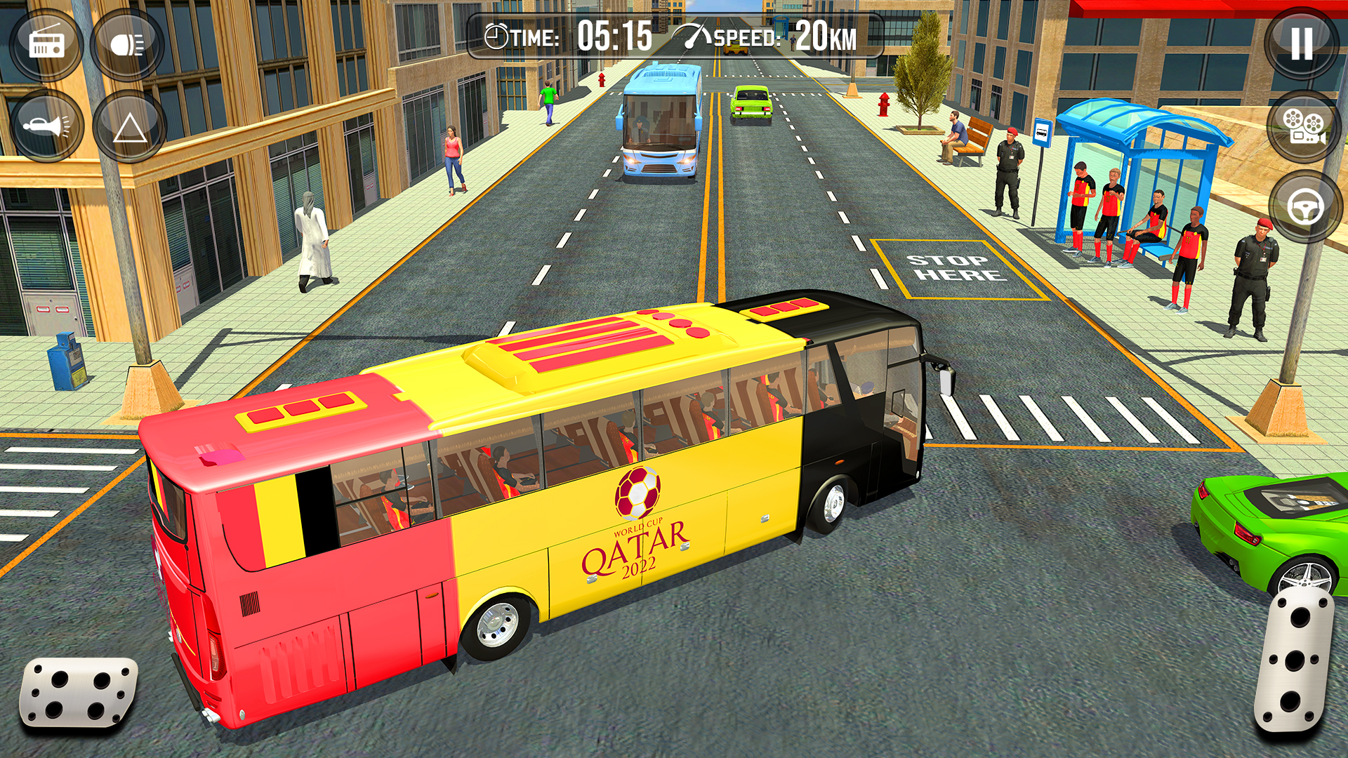 اسکرین شات 4 برنامه City Bus Simulator 3D Games