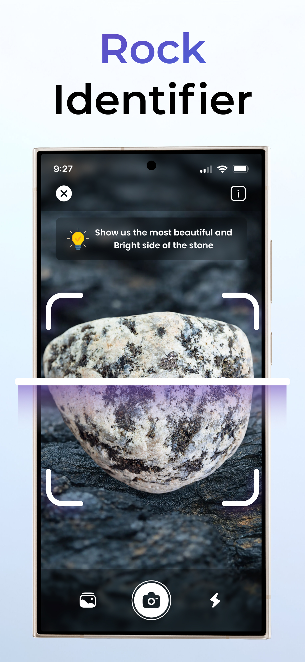 اسکرین شات 1 برنامه Stone Identifier Rock Scanner