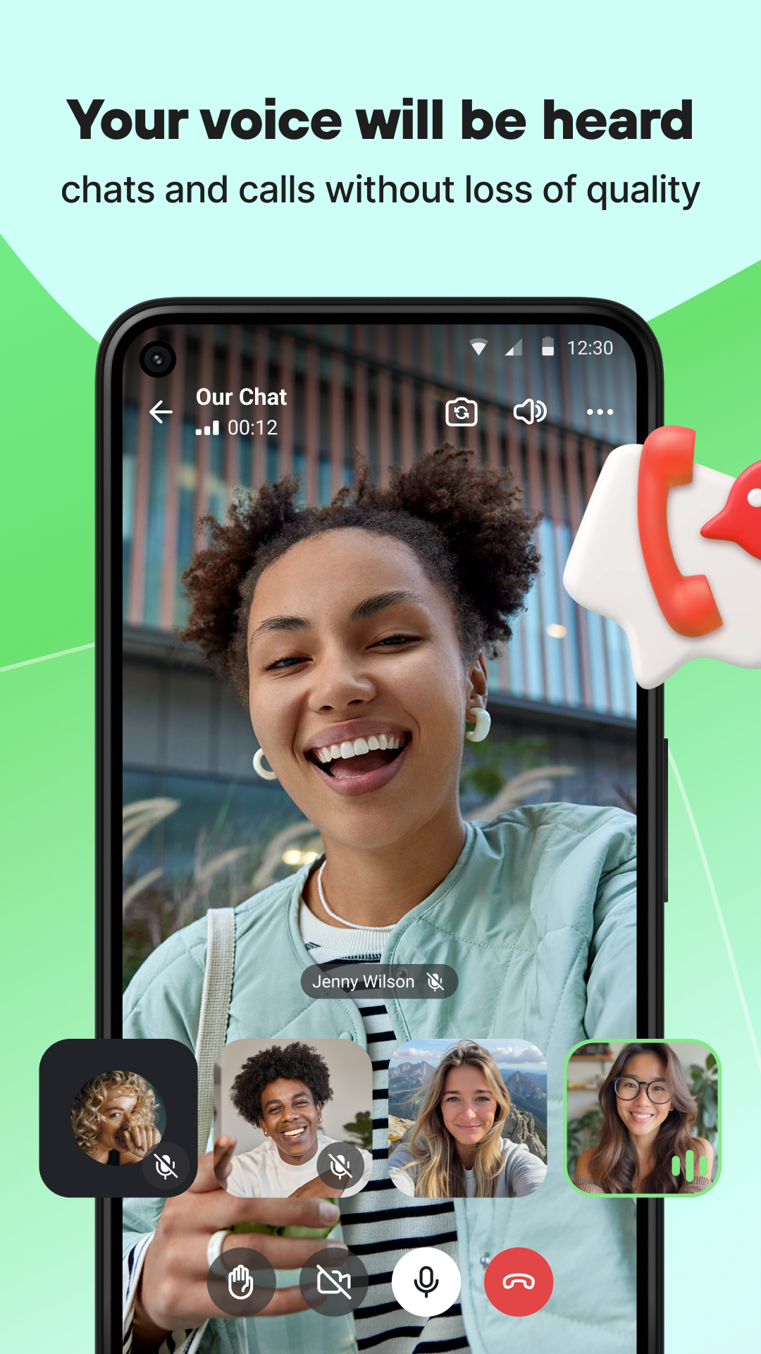 اسکرین شات 2 برنامه Online chat, calls - Gem Space