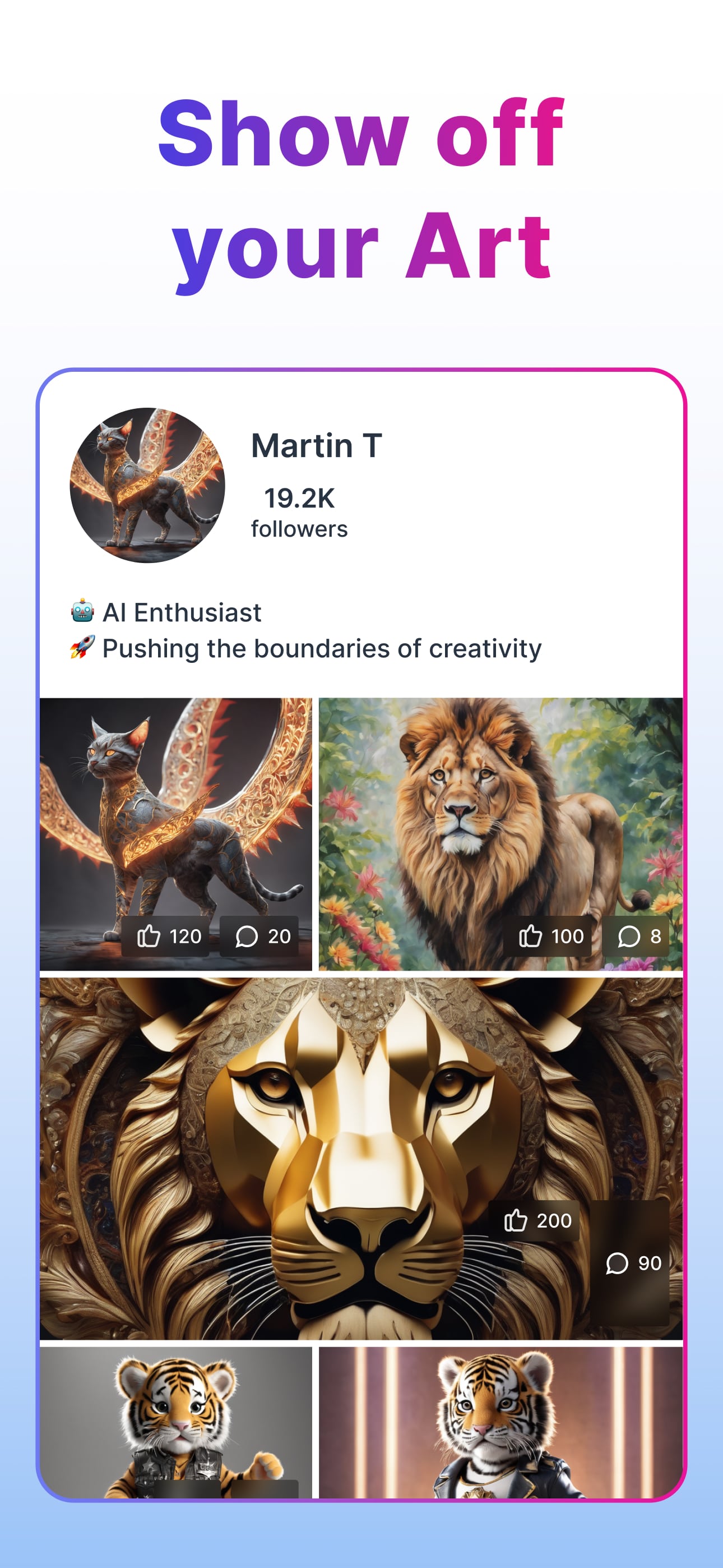 اسکرین شات 8 برنامه Gencraft - AI Art Generator