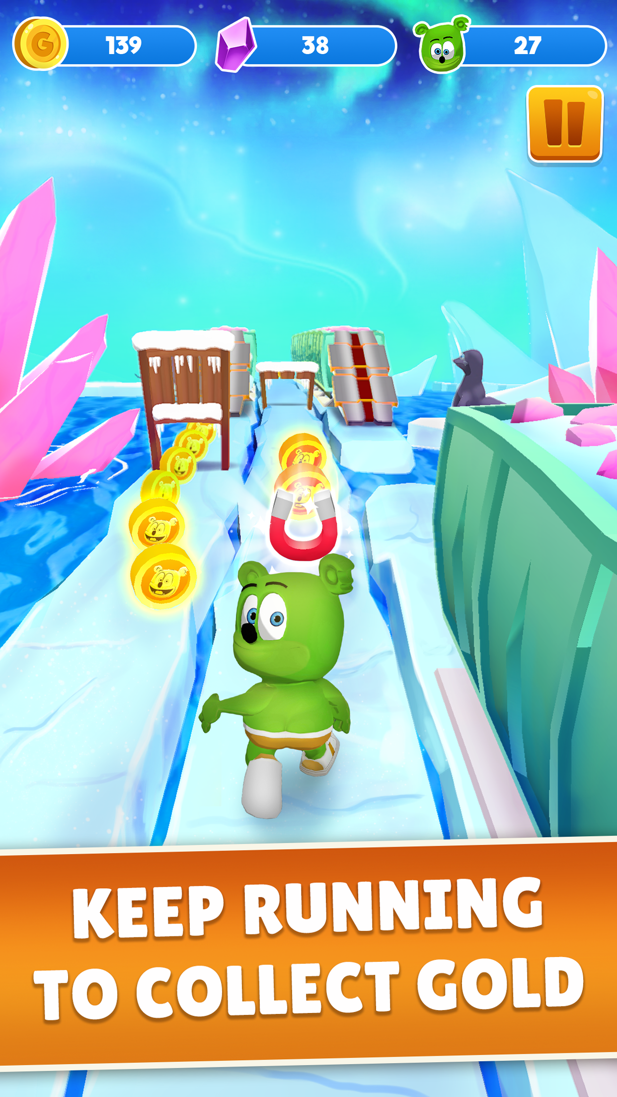 اسکرین شات 2 بازی Gummy Bear Run: Running Games