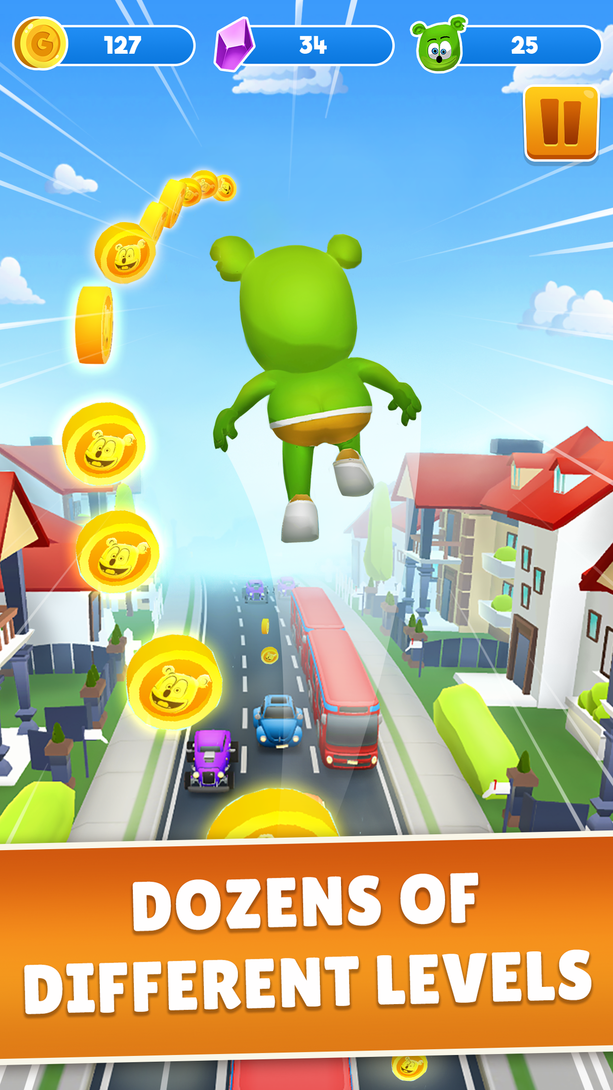 اسکرین شات 1 بازی Gummy Bear Run: Running Games
