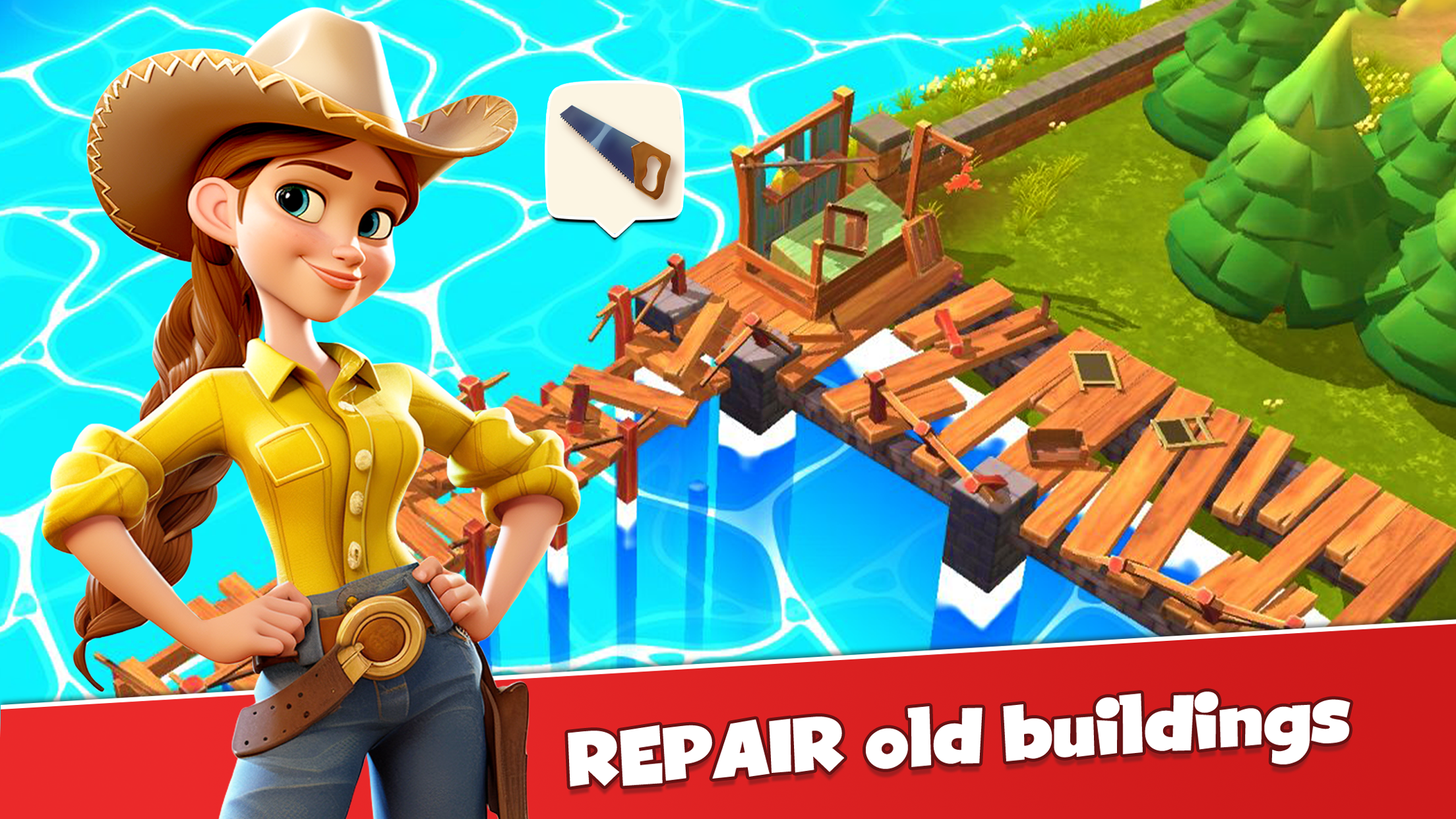اسکرین شات 5 بازی Happy Farm Town - Farm Games