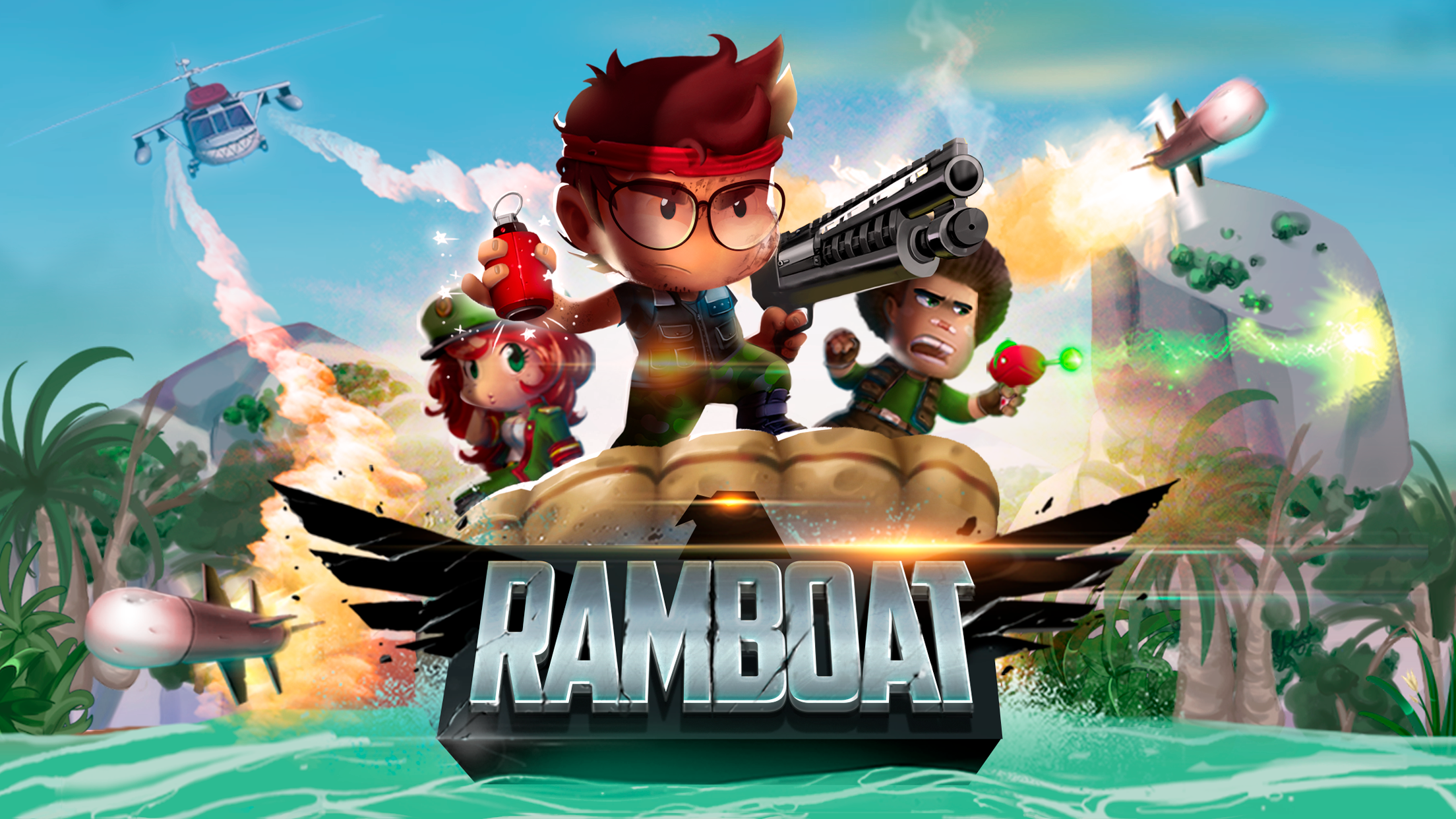 اسکرین شات 6 بازی Ramboat - Offline Action Game