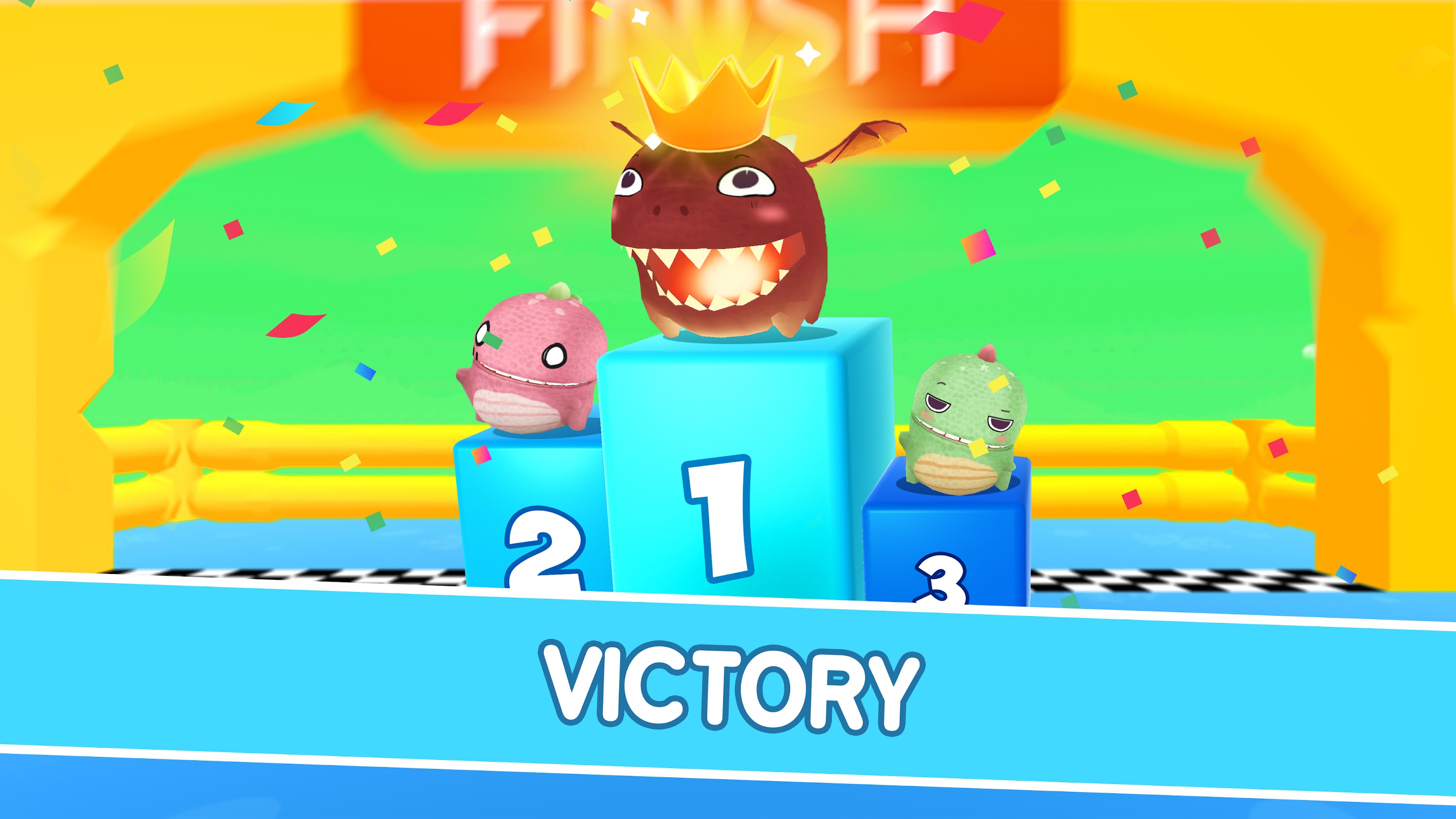 اسکرین شات 8 بازی Fall.io - Race of Dino