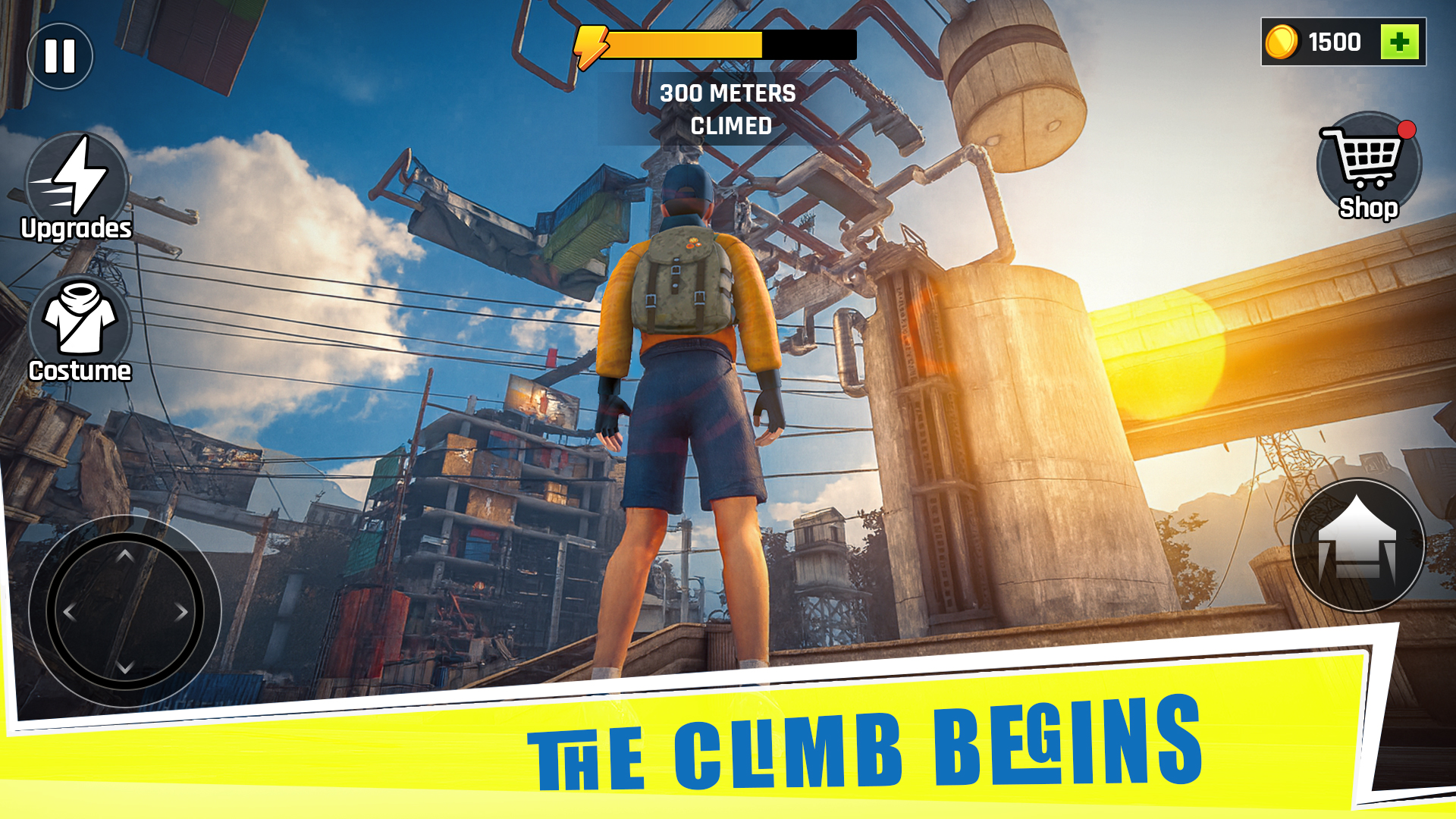اسکرین شات 1 بازی Going Up Rooftop - Parkour 3D