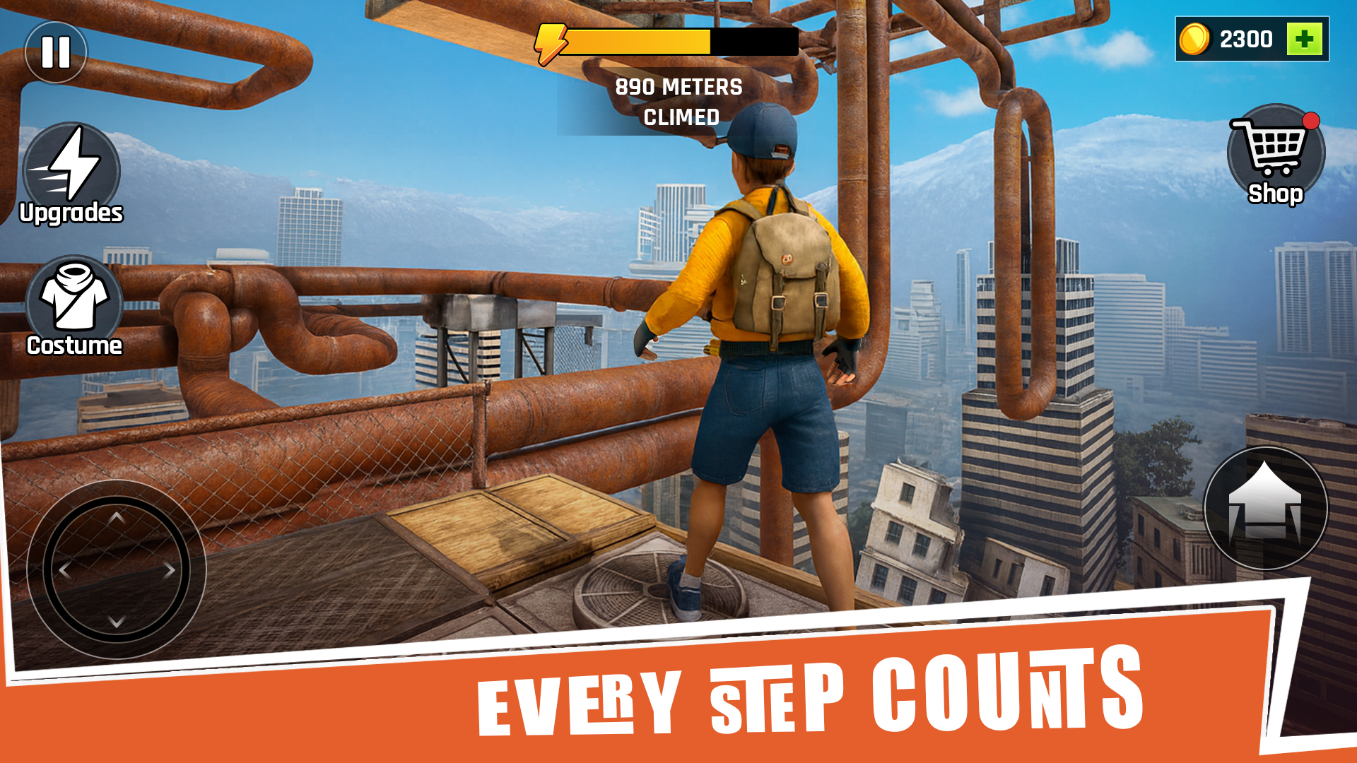 اسکرین شات 2 بازی Going Up Rooftop - Parkour 3D