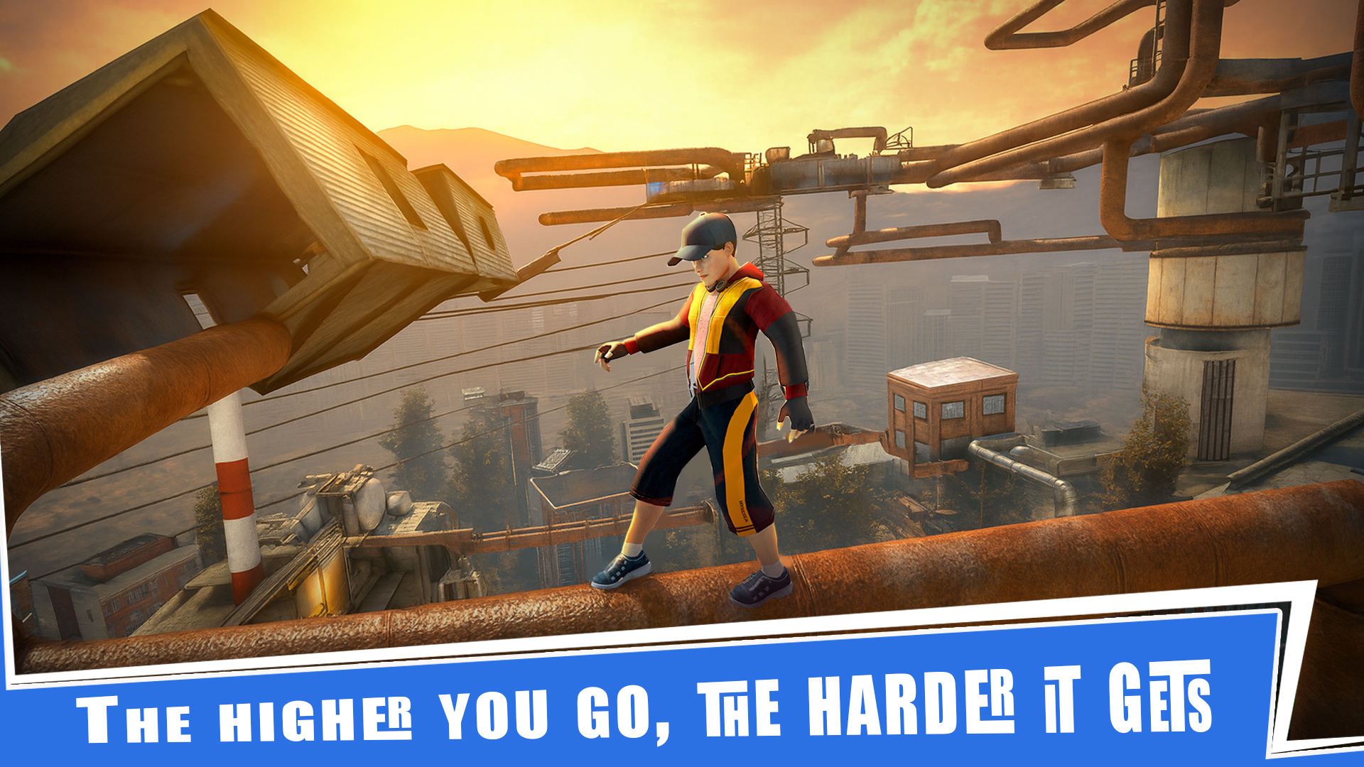 اسکرین شات 4 بازی Going Up Rooftop - Parkour 3D