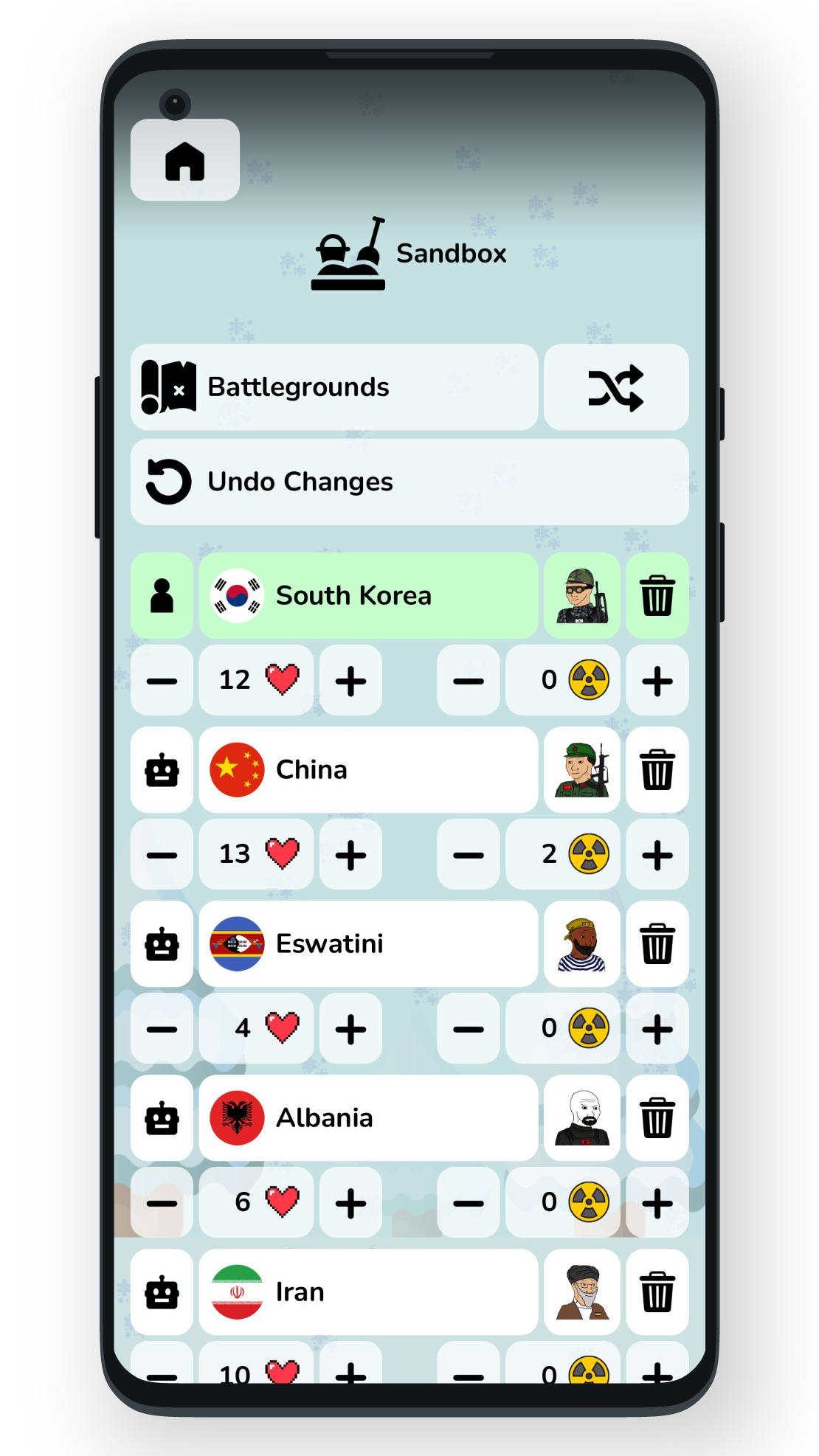 اسکرین شات 8 بازی Geofast: Battle of Nations