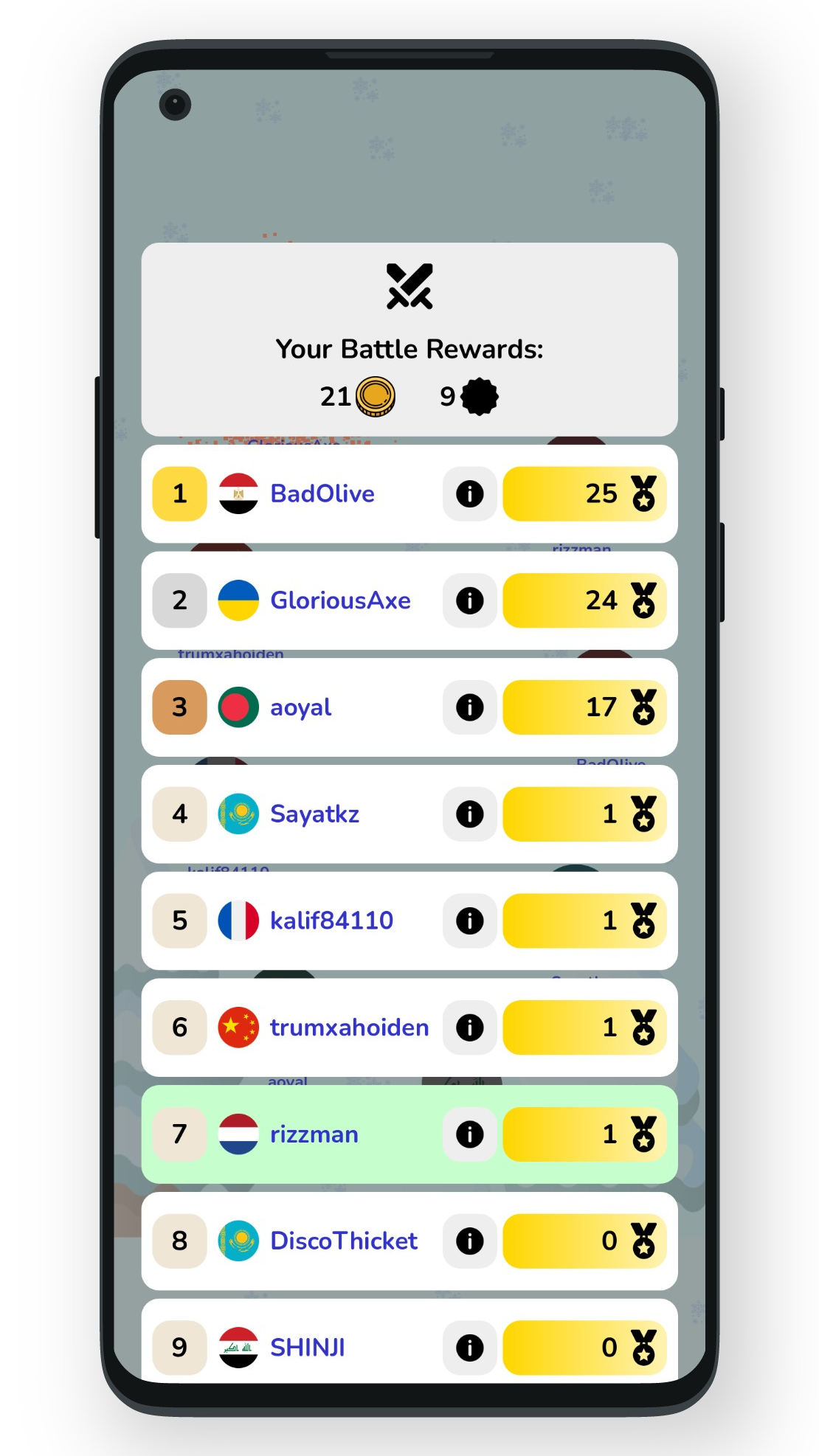 اسکرین شات 3 بازی Geofast: Battle of Nations