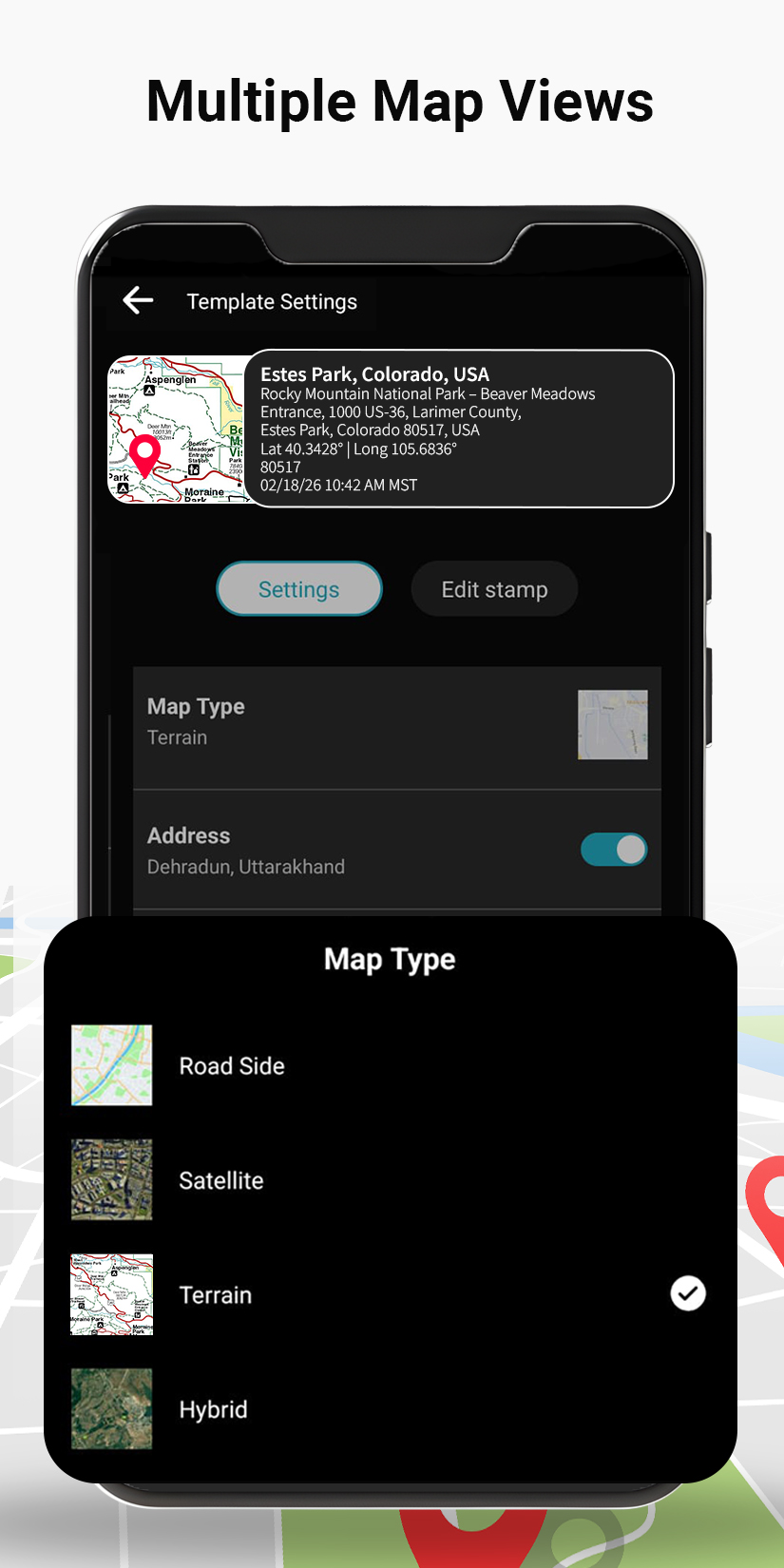 اسکرین شات 4 برنامه GeoTag Camera – GPS Map Stamp