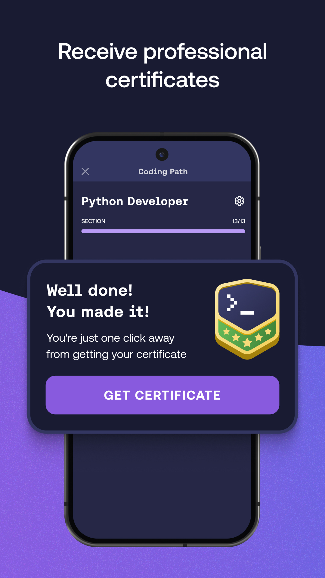 اسکرین شات 3 برنامه Mimo: Learn Python Coding