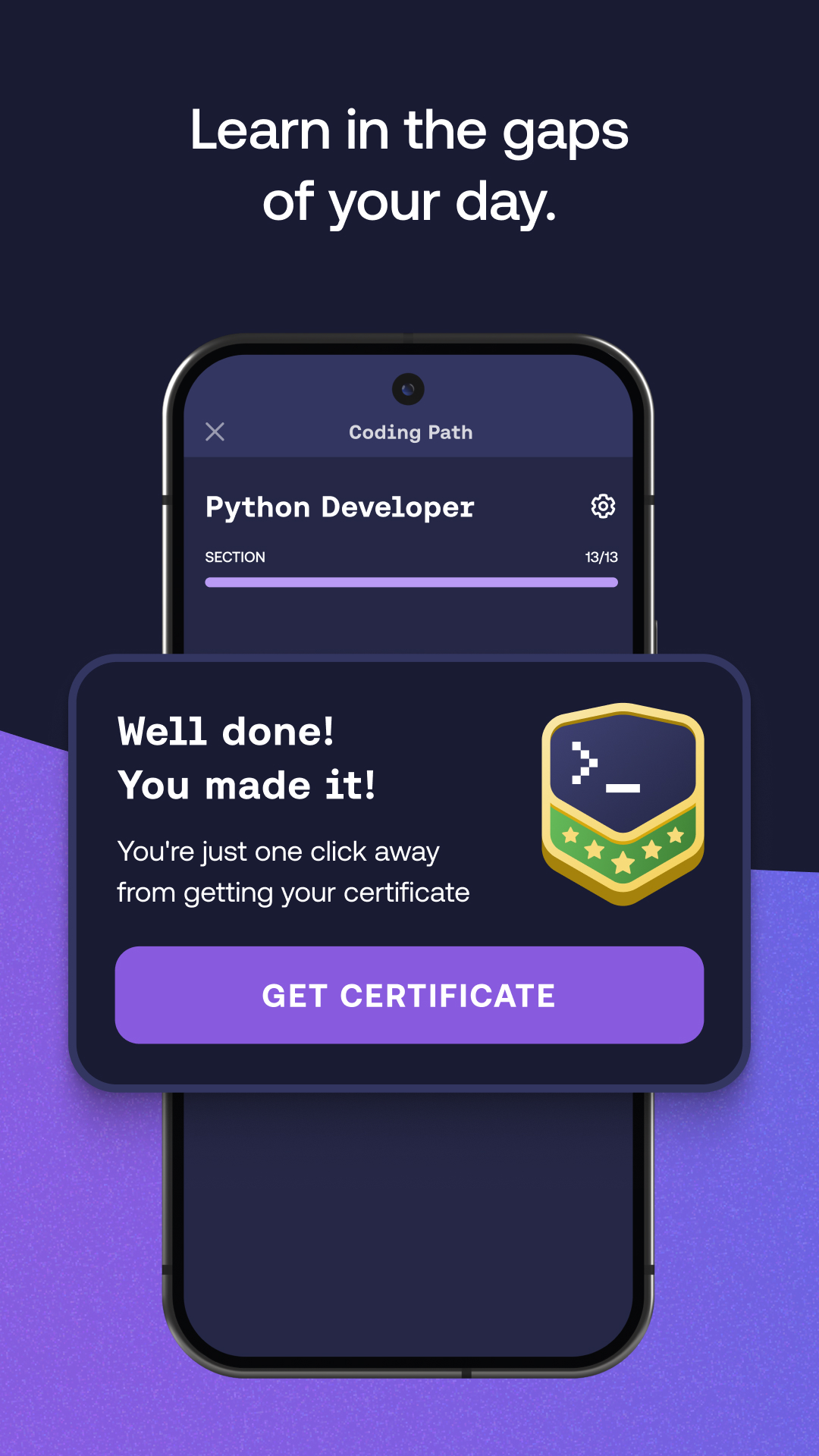 اسکرین شات 3 برنامه Learn Python Coding - Mimo