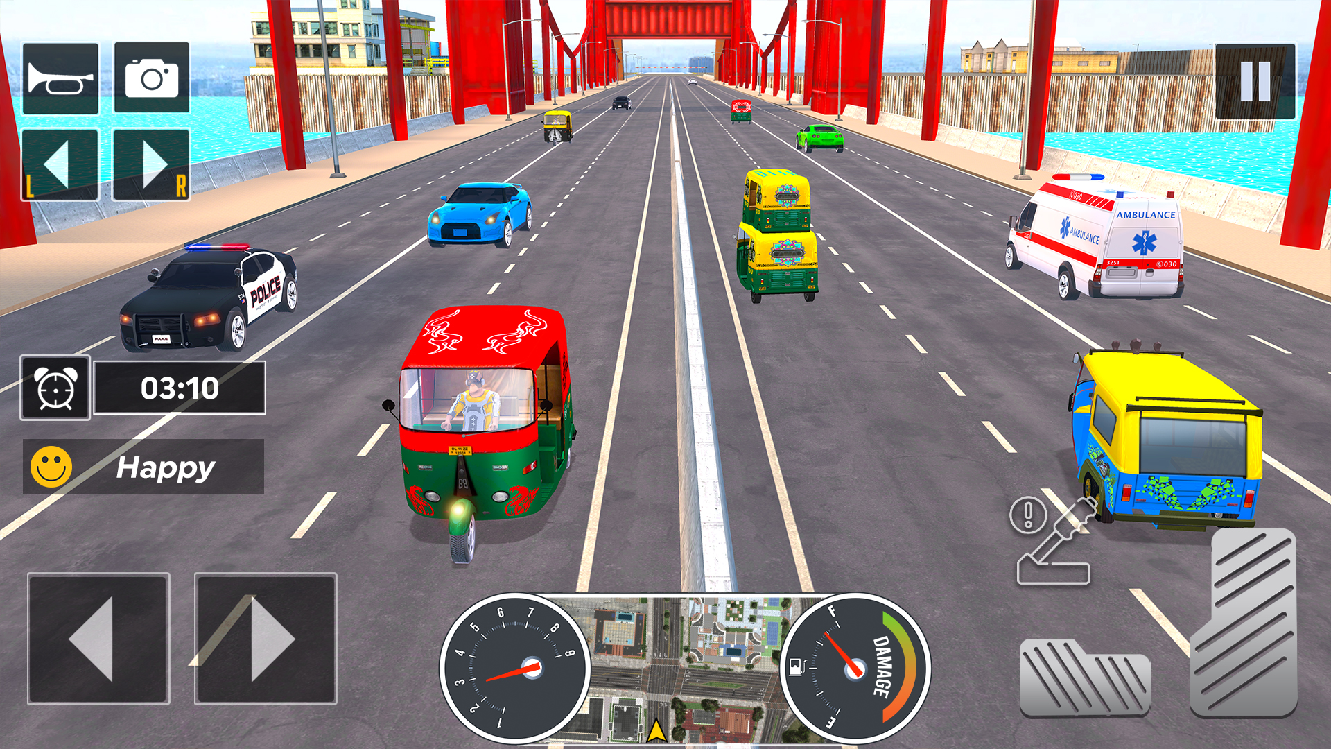 اسکرین شات 6 بازی Tuk Tuk Auto Rickshaw Game