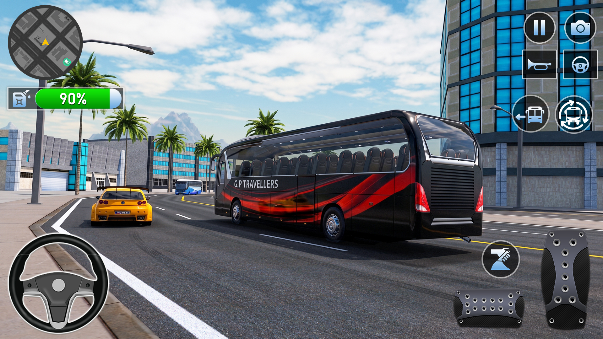 اسکرین شات 3 برنامه Bus Simulator : 3D Bus Games