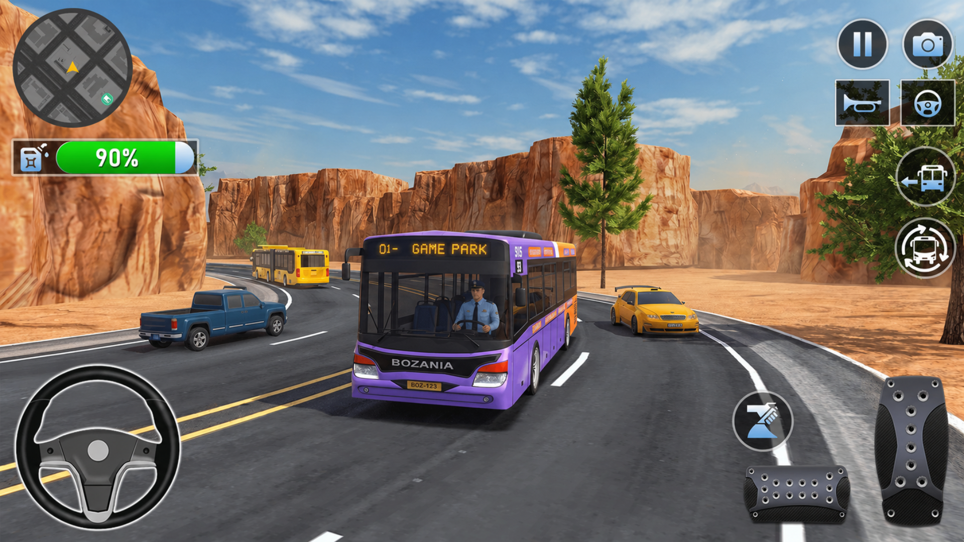 اسکرین شات 4 برنامه Bus Simulator : 3D Bus Games