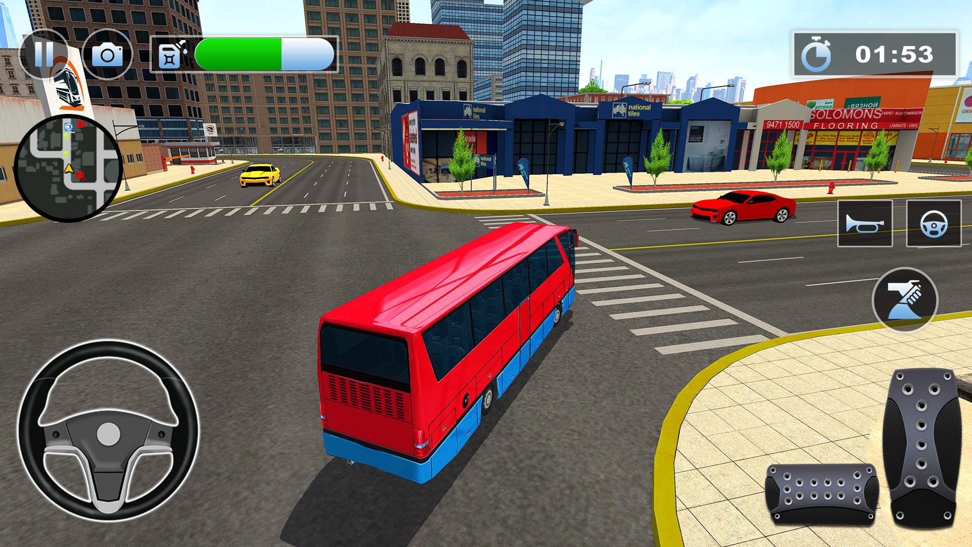 اسکرین شات 8 برنامه Bus Simulator : 3D Bus Games