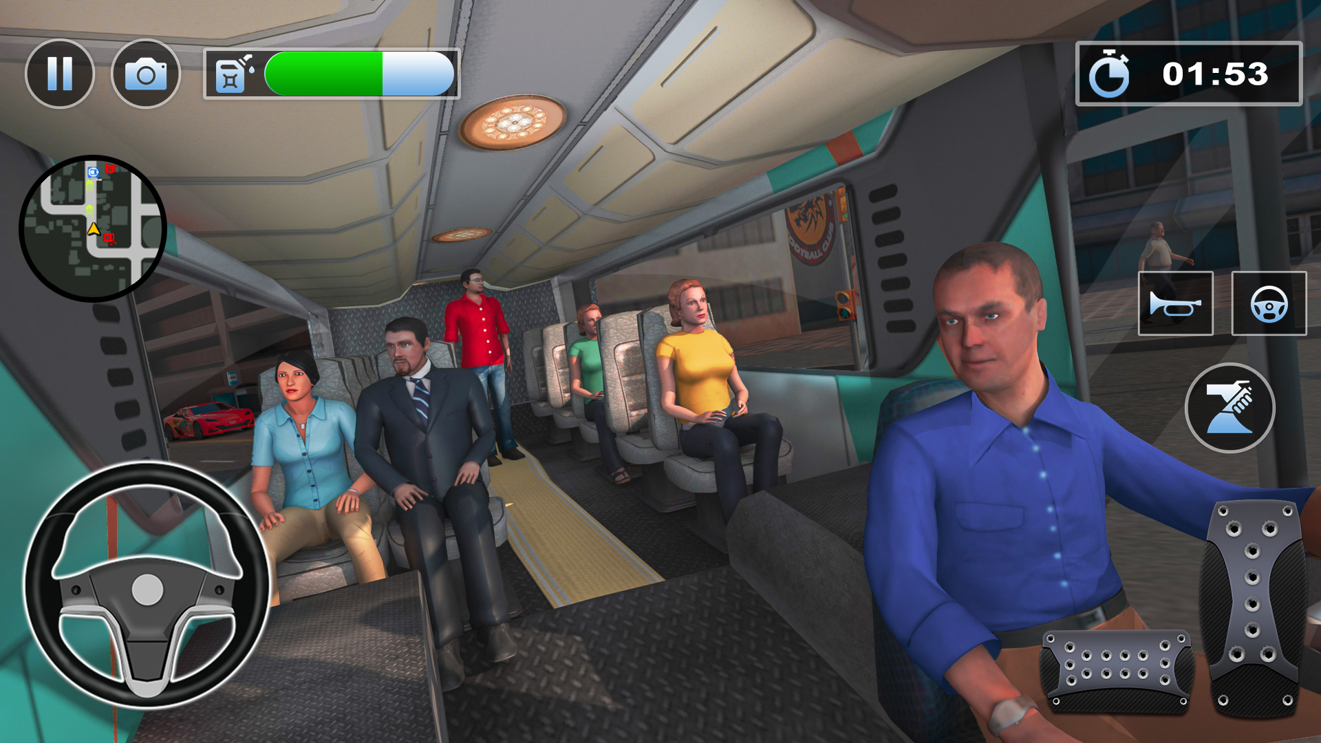 اسکرین شات 6 برنامه Bus Simulator : 3D Bus Games