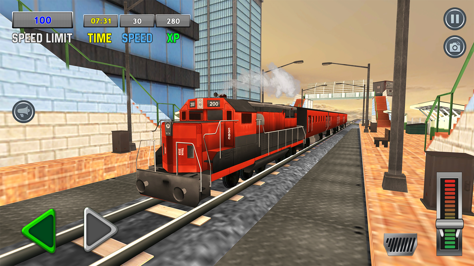 اسکرین شات 5 برنامه Railroad Train Simulator Games