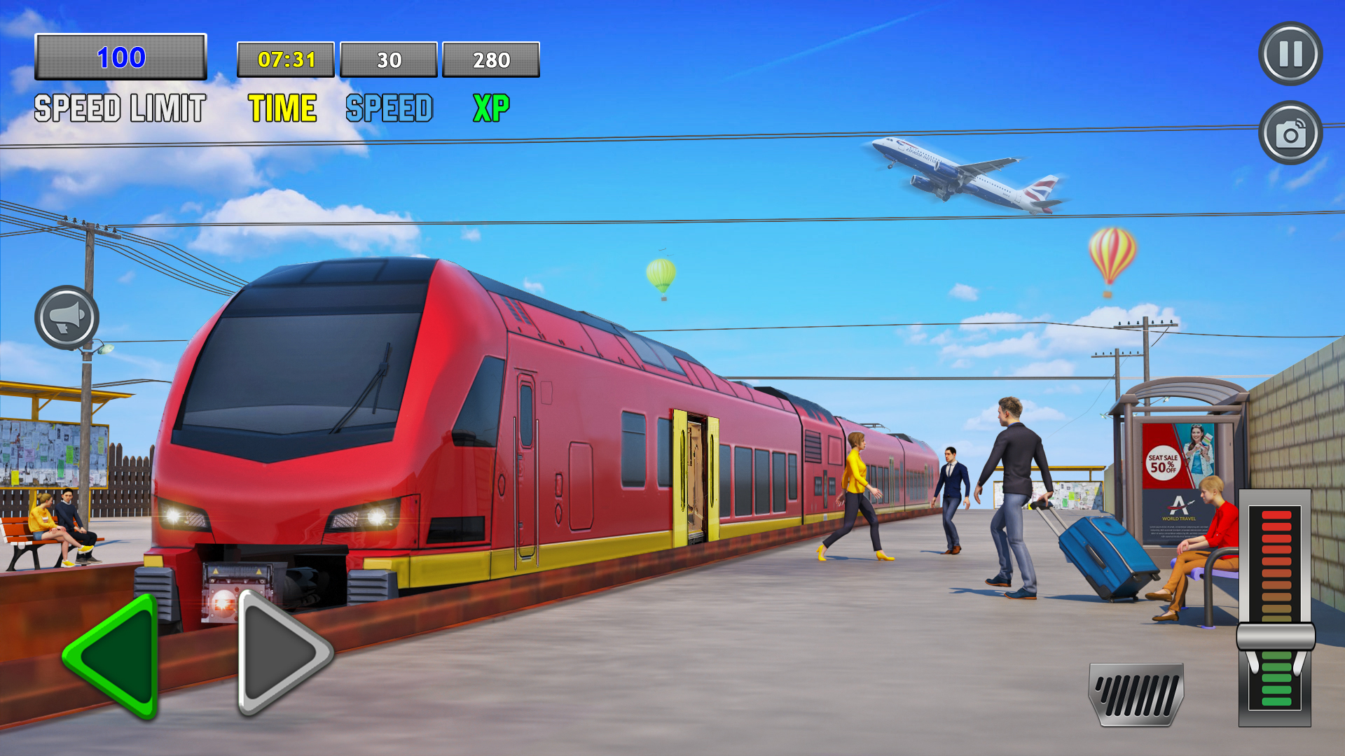 اسکرین شات 1 برنامه Railroad Train Simulator Games