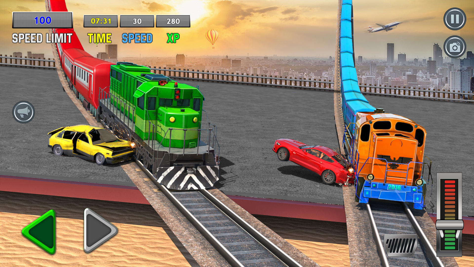 اسکرین شات 2 برنامه Railroad Train Simulator Games