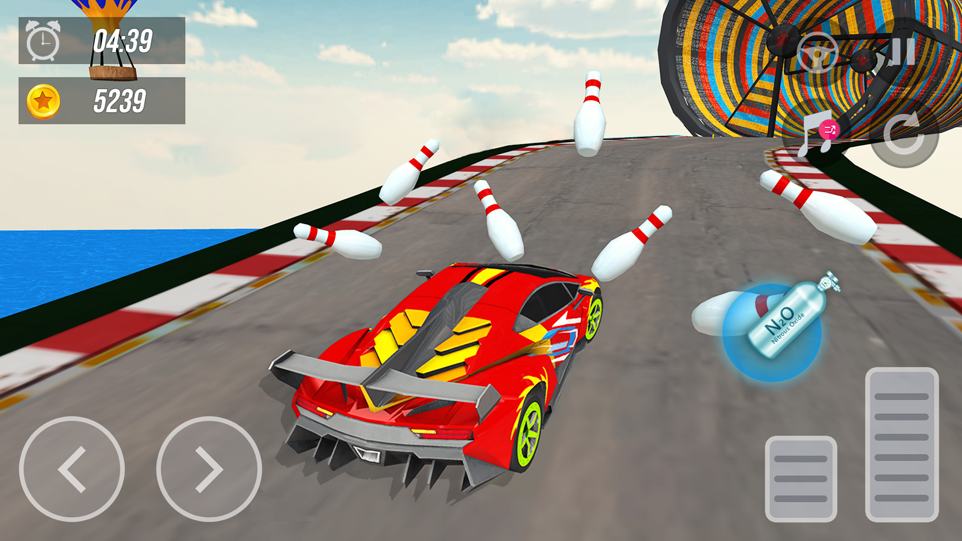 اسکرین شات 3 برنامه Superhero Car: Mega Ramp Games