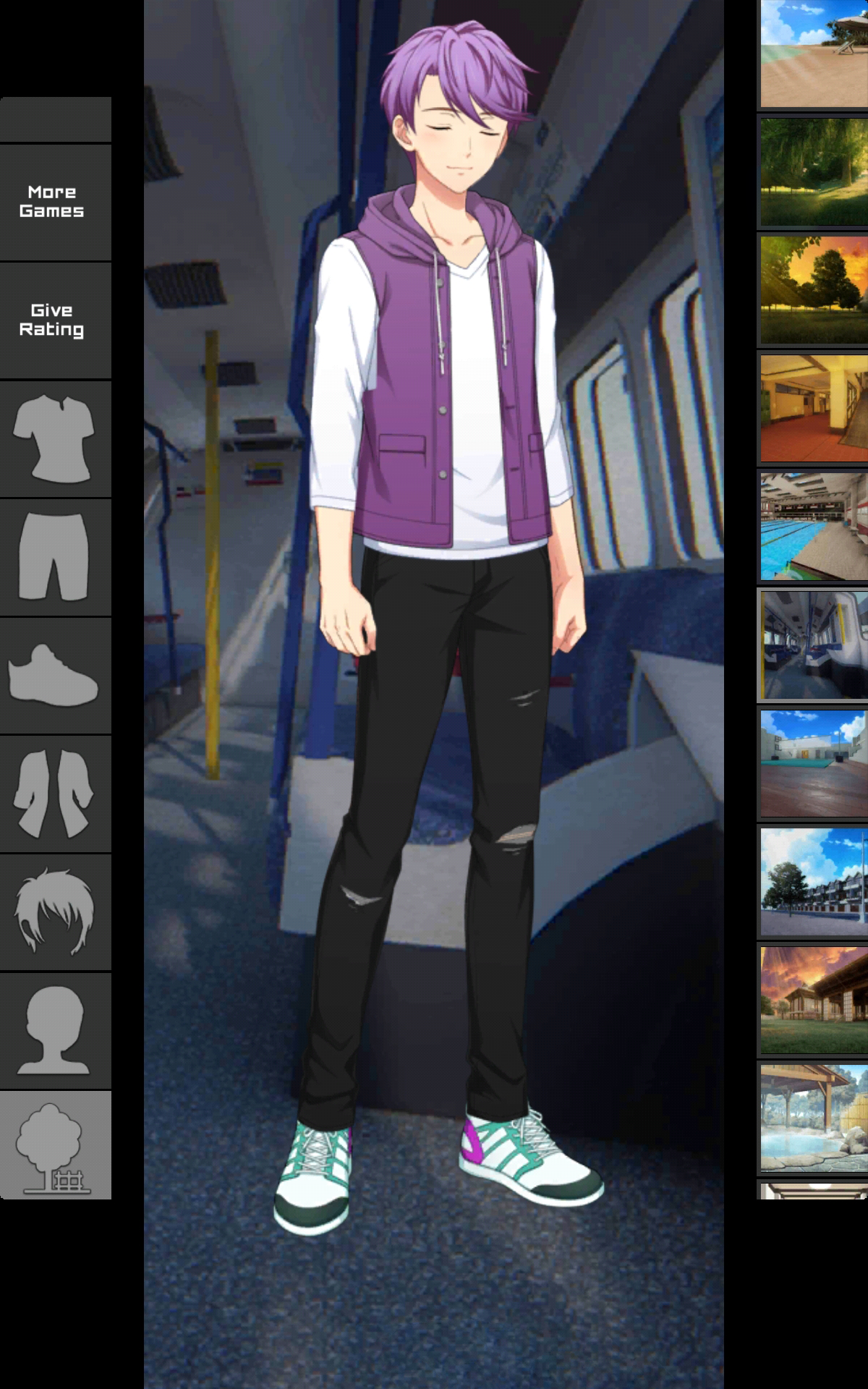 اسکرین شات 7 بازی Anime Boy Dress Up Games