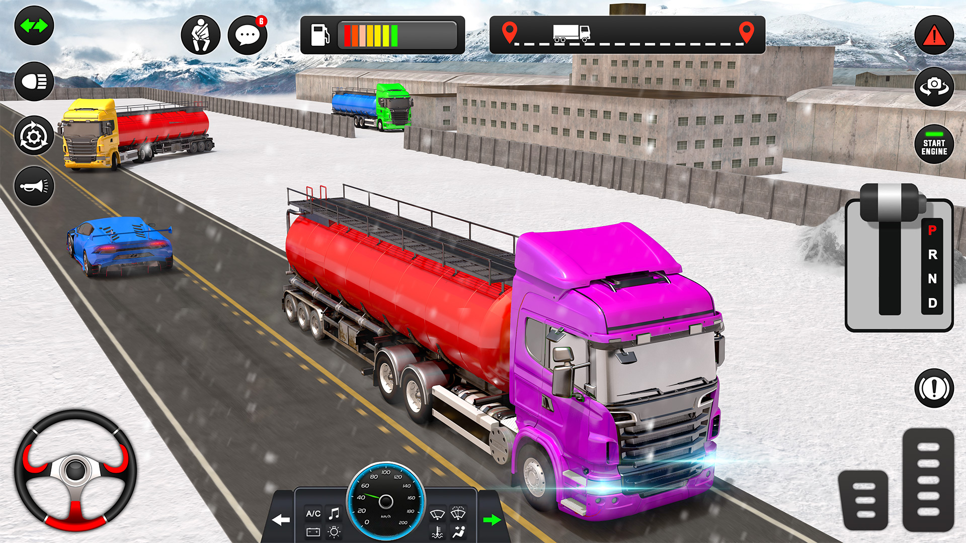 اسکرین شات 2 بازی Truck Driving Game Offline 3D