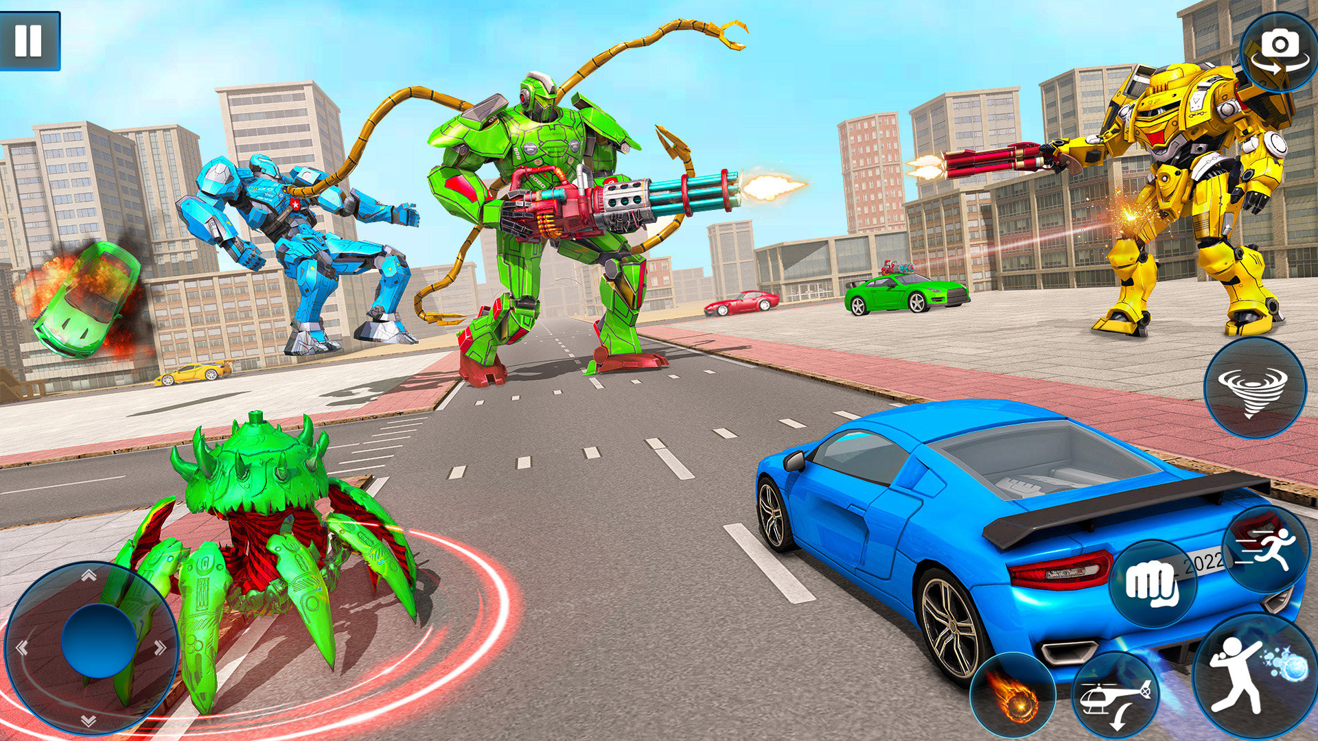 اسکرین شات 3 بازی Octopus Robot Truck Game 2025