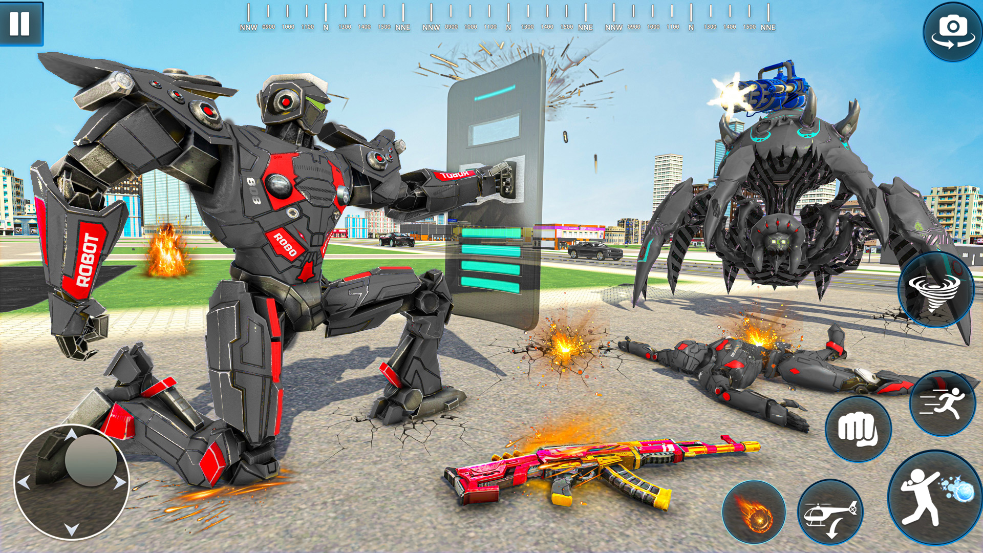 اسکرین شات 1 بازی Octopus Robot Truck Game 2025
