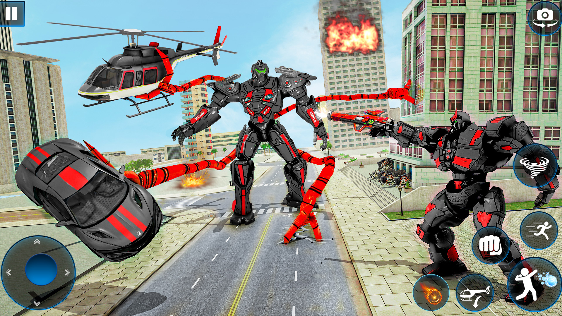 اسکرین شات 2 بازی Octopus Robot Truck Game 2025