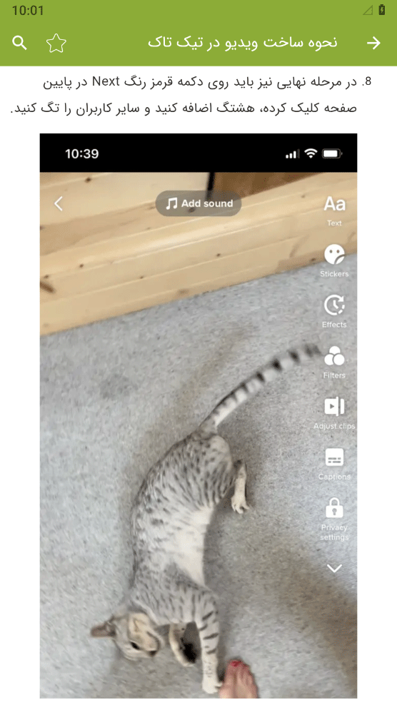 اسکرین شات 3 برنامه آموزش ساخت ویدیو در تیک تاک