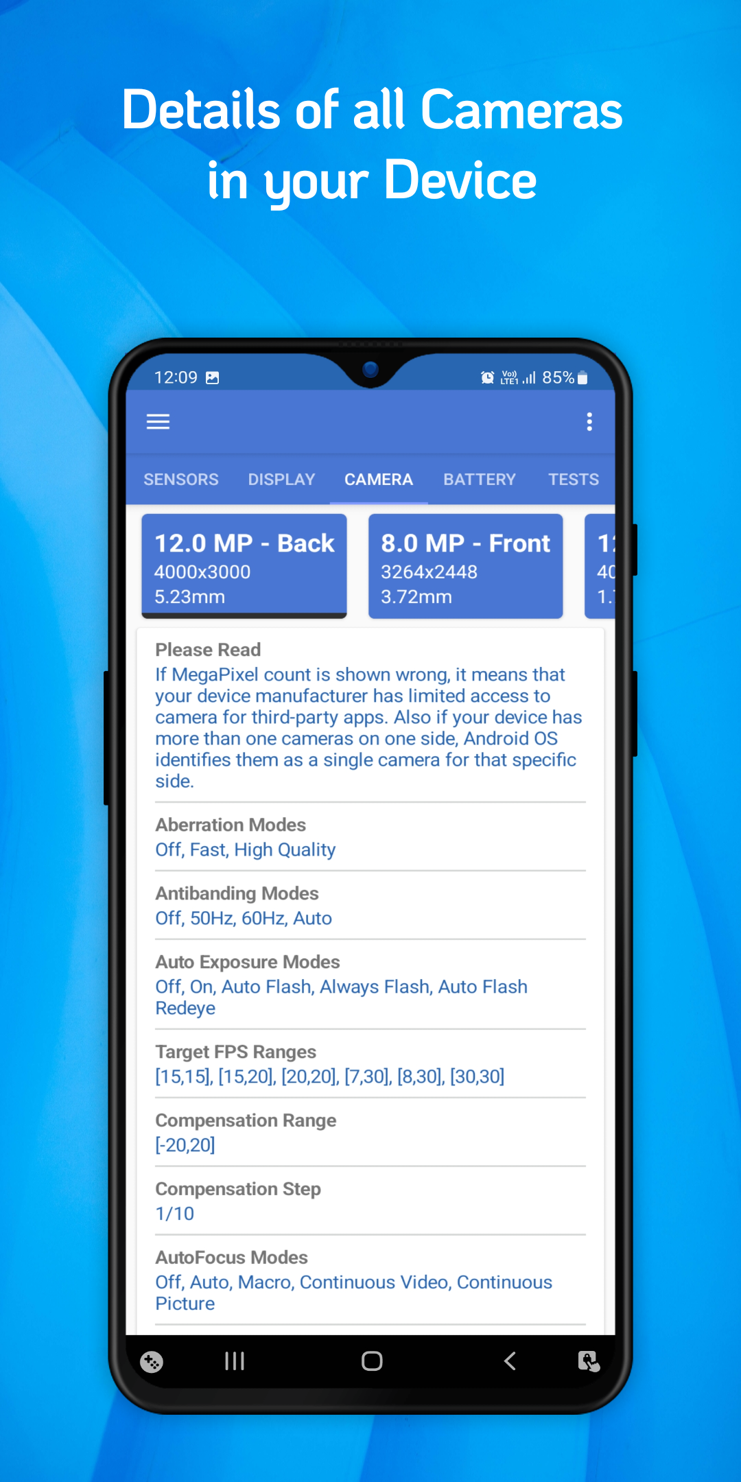 اسکرین شات 4 برنامه Device Info: IMEI & Hardware