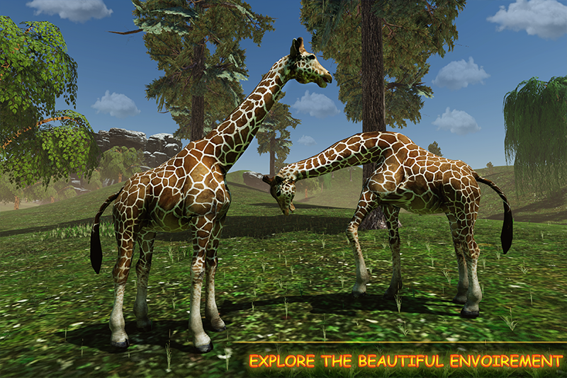اسکرین شات 2 بازی Giraffe Family Life Jungle Sim