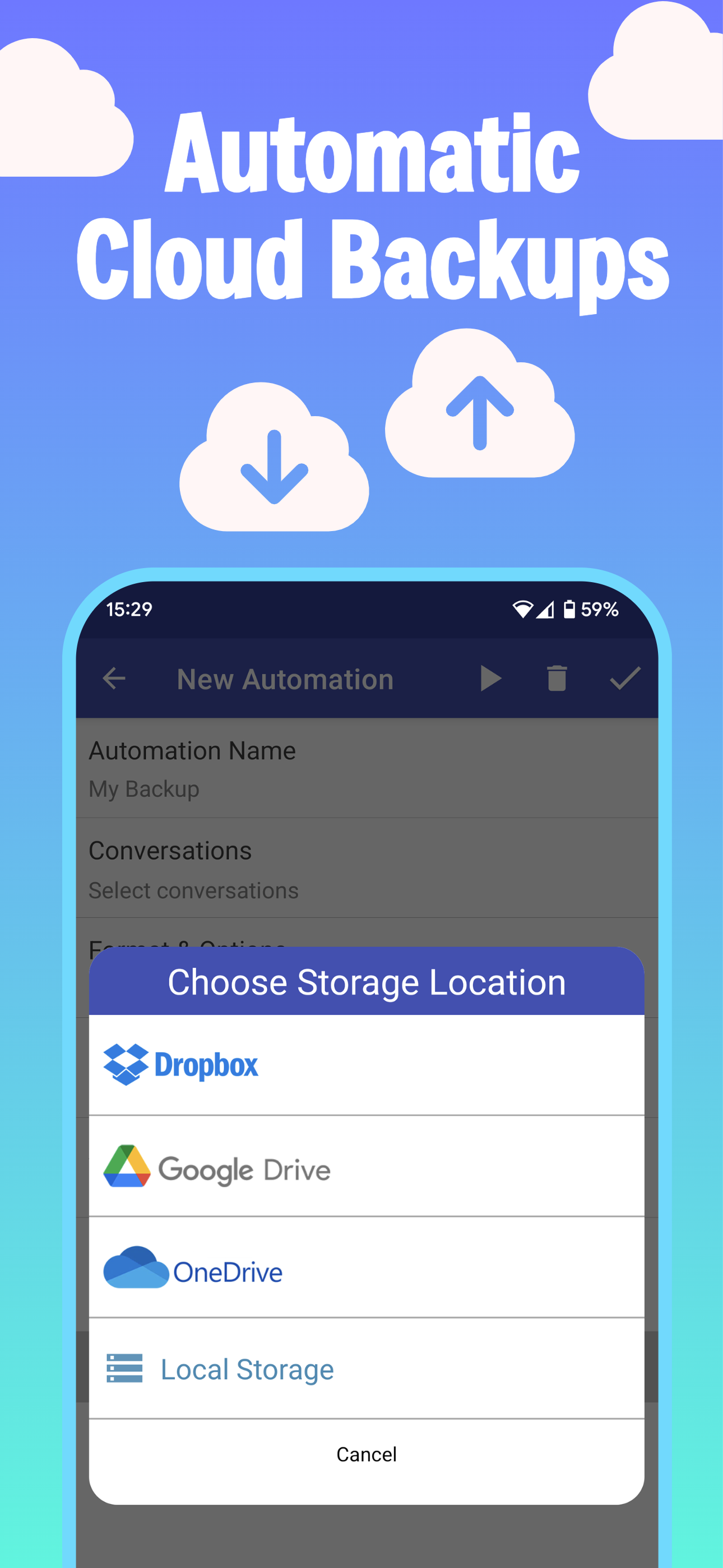 اسکرین شات 6 برنامه SMS Backup, Print & Restore