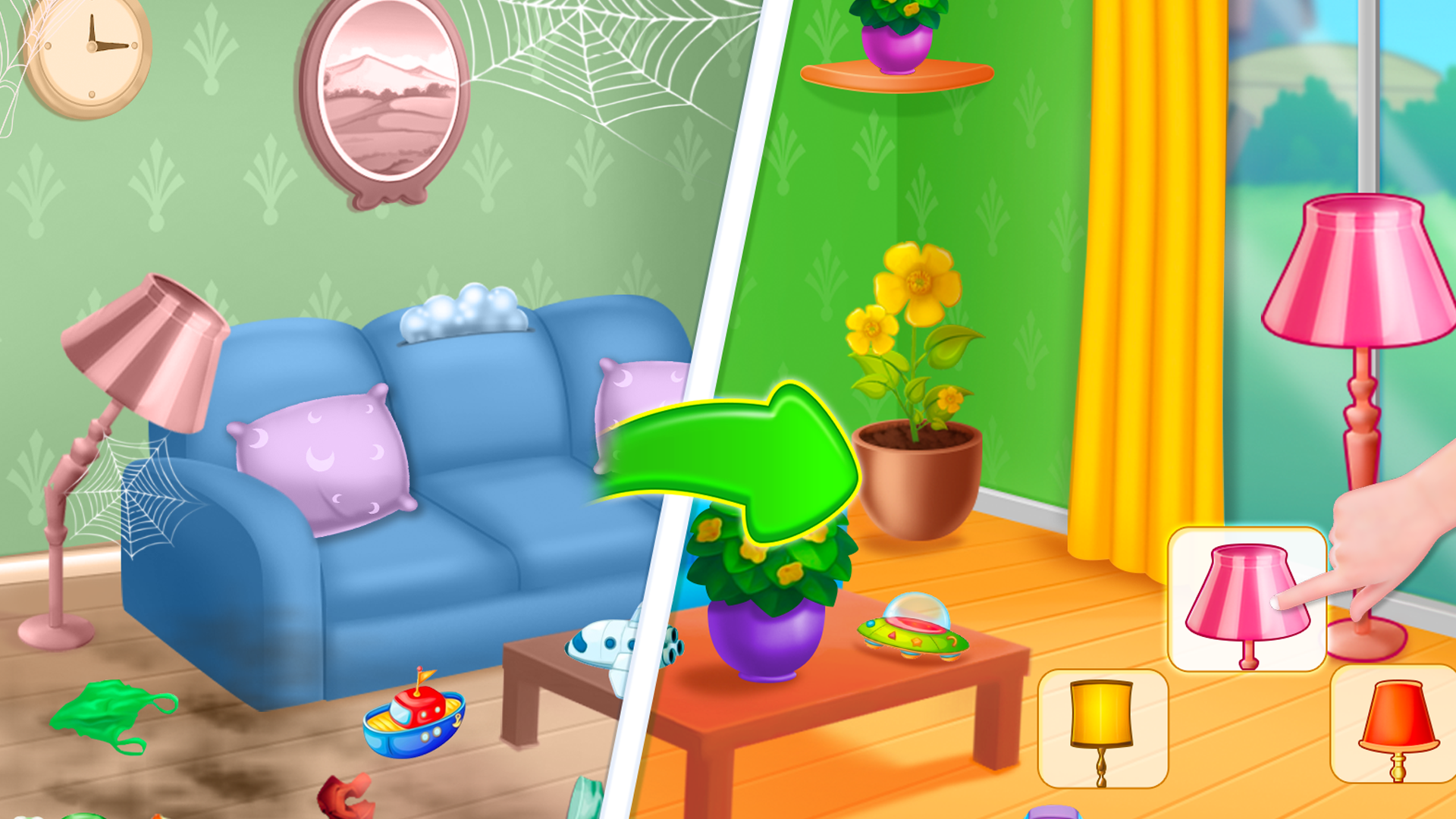 اسکرین شات 3 بازی Baby Girl Home Cleaning Game