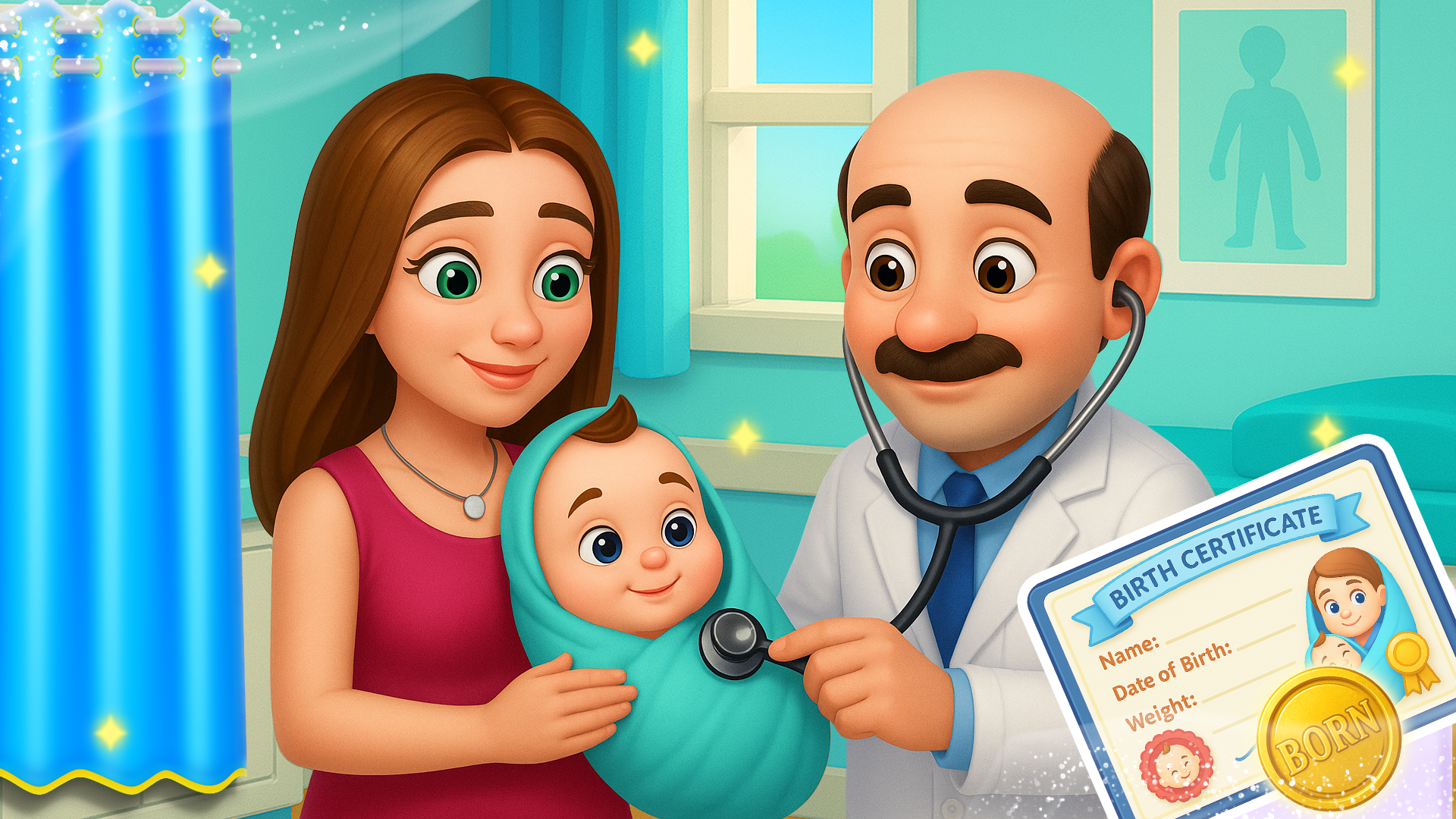 اسکرین شات 3 بازی Mummy baby care game