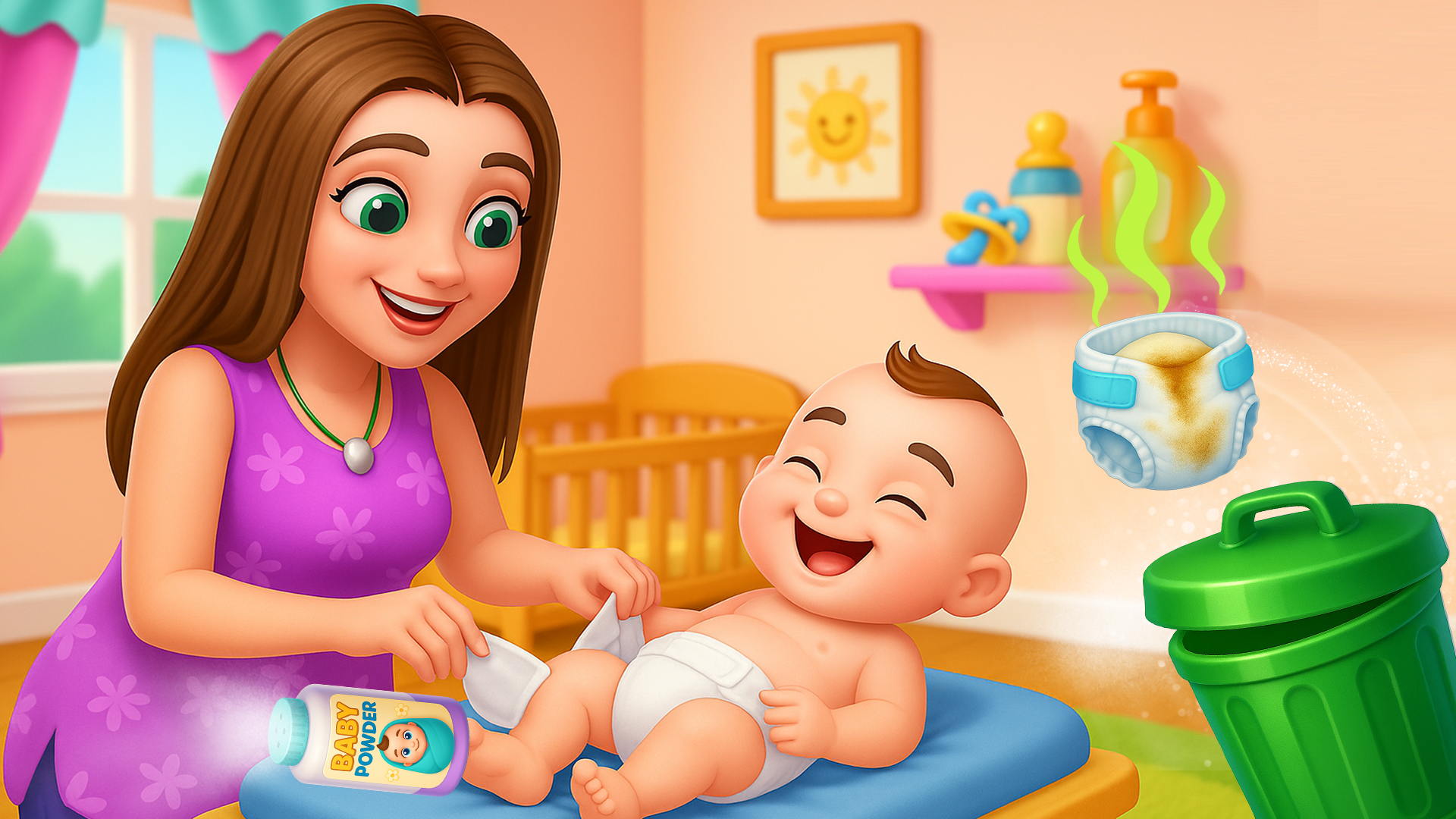 اسکرین شات 5 بازی Mummy baby care game