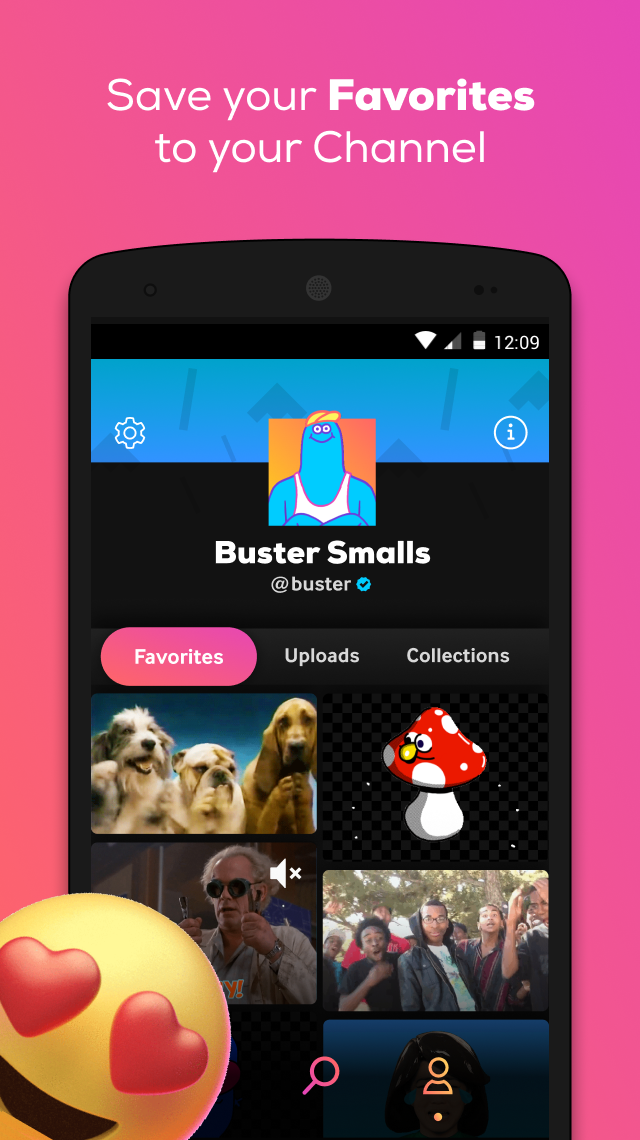 اسکرین شات 2 برنامه GIPHY: GIFs, Stickers & Clips