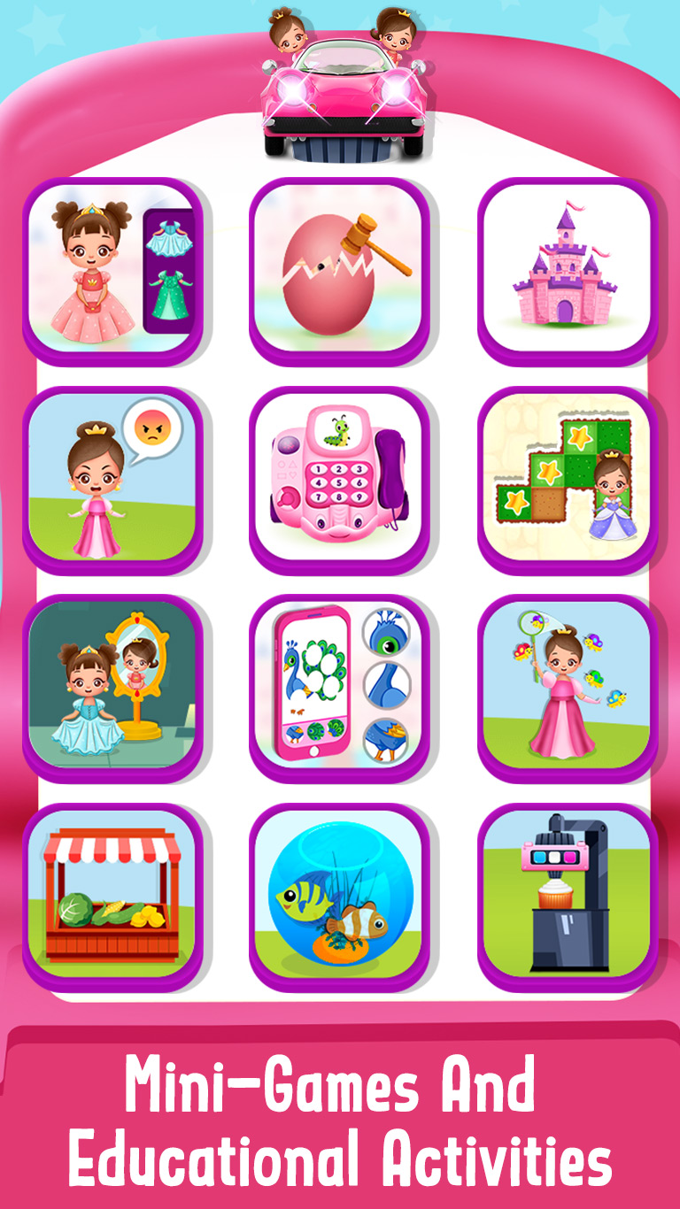 اسکرین شات 2 بازی Baby Princess Car phone Toy